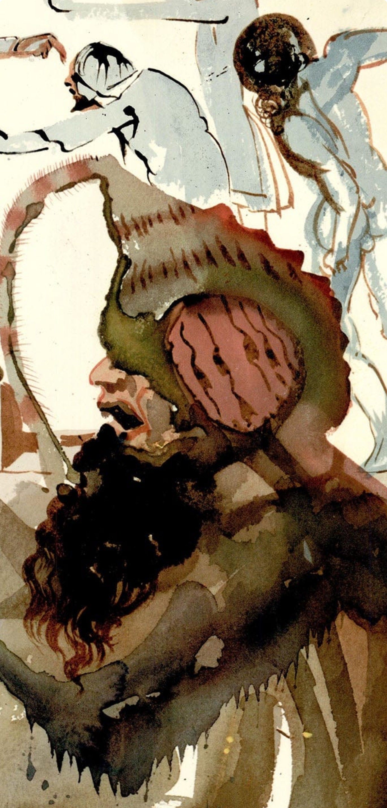 Salvador Dali, Composition (Michler/Löpsinger 1600; Field 69-3), Biblia Sacra, Limited Edition Lithograph