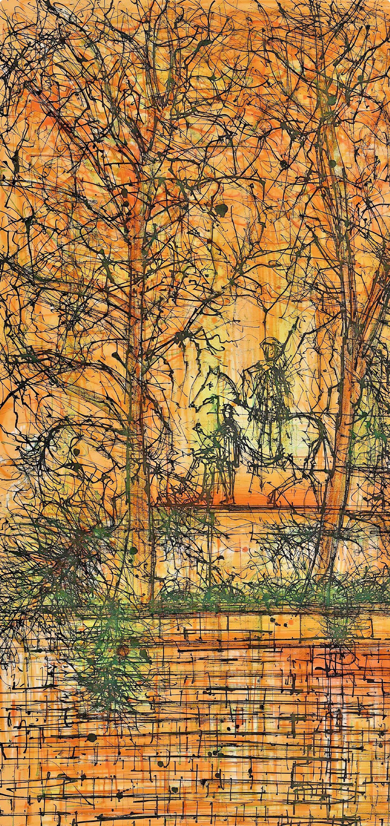Jean Carzou, Homme à cheval, Regards sur Paris, Limited Edition Lithograph