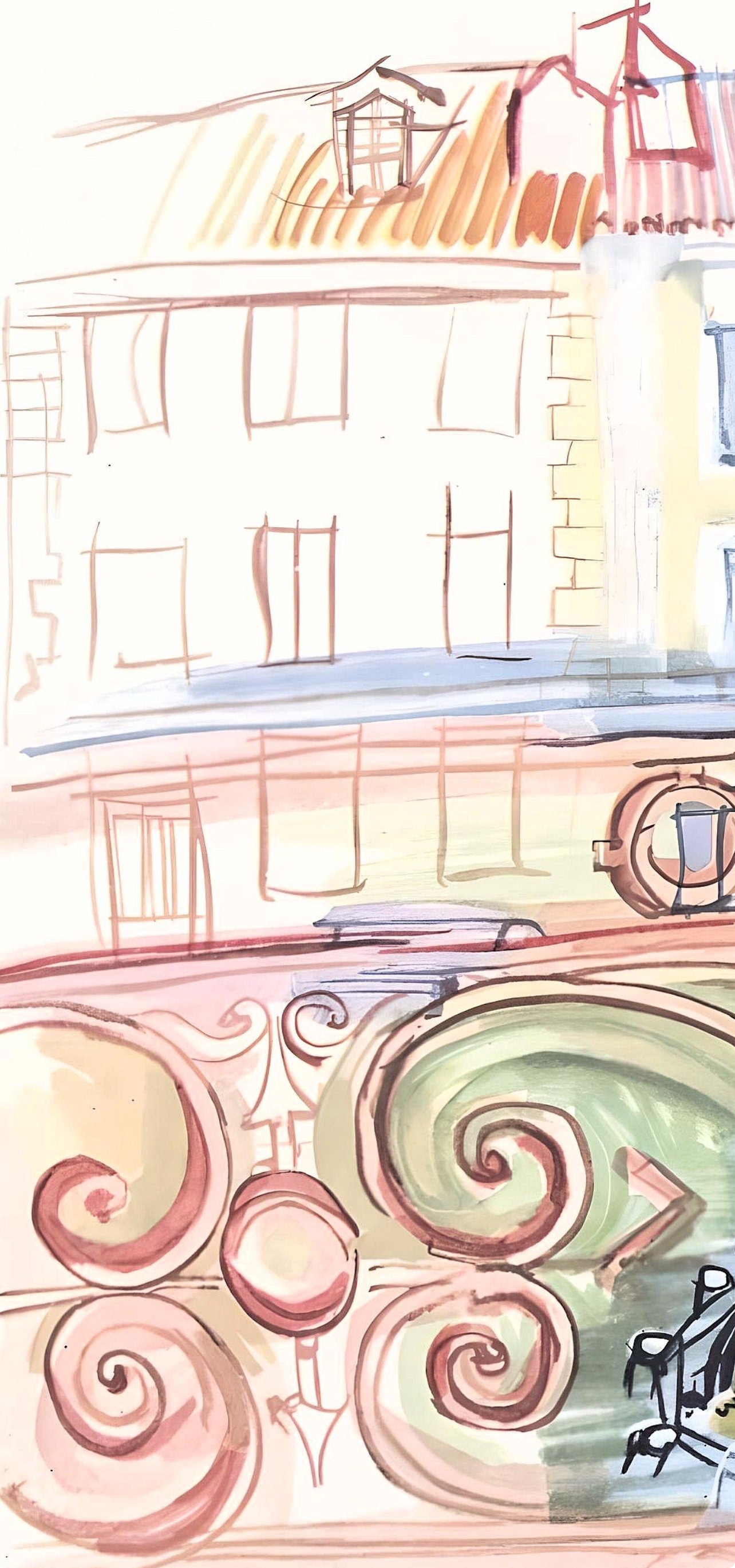 Raoul Dufy, La fenêtre de Dufy à Aspet, Vacances forcées