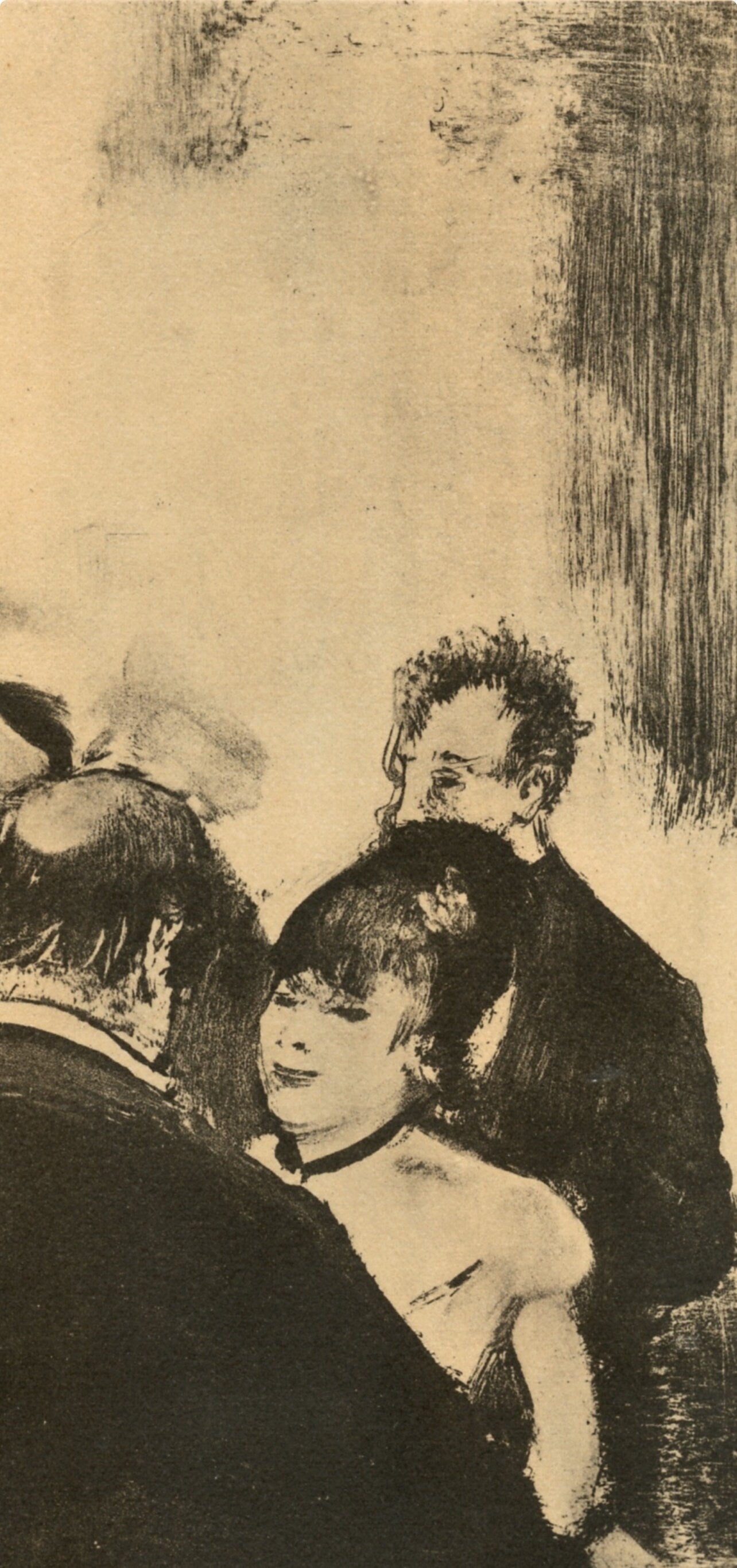 Edgar Degas, Famille Cardinal, E. Degas Monotypes, Limited Edition Monotype