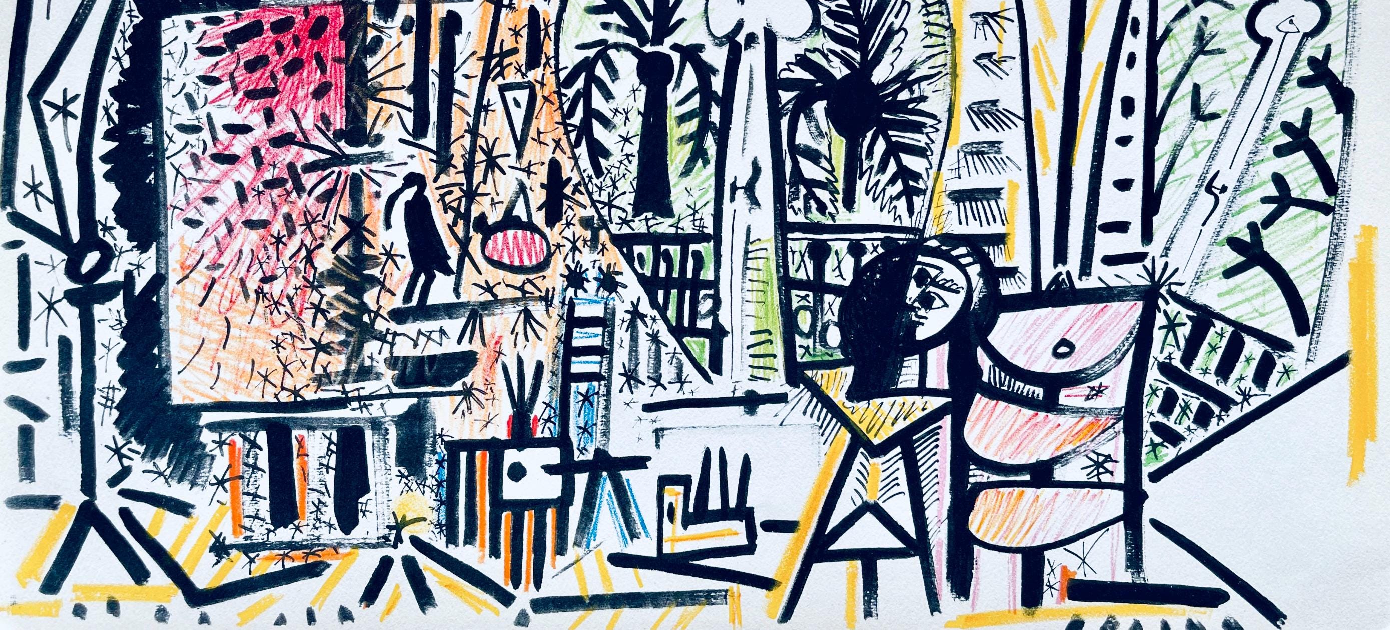 Pablo Picasso, Composition (Cramer 101), Carnet de la Californie, Limited Edition Lithograph