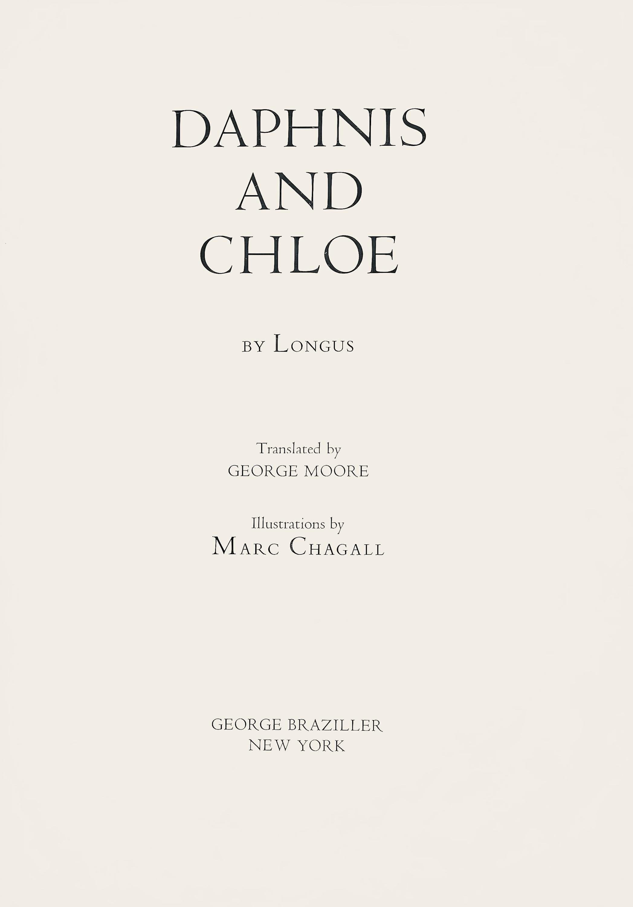 Marc Chagall, Songe de Lamon et de Dryas, Daphnis et Chloé, Limited Edition Héliogravure