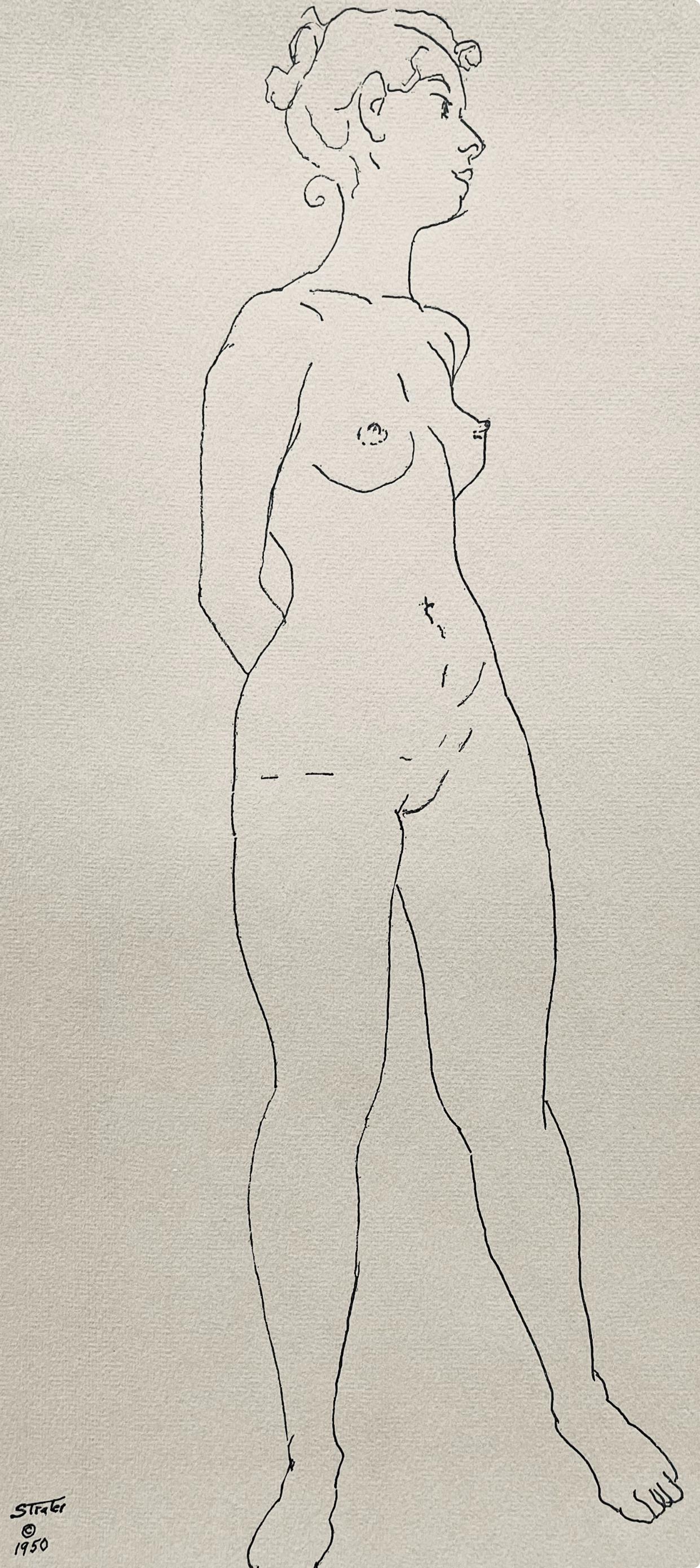 Henry Strater, Composition, 24 Drawings by Henry Strater, Limited Edition Lithograph