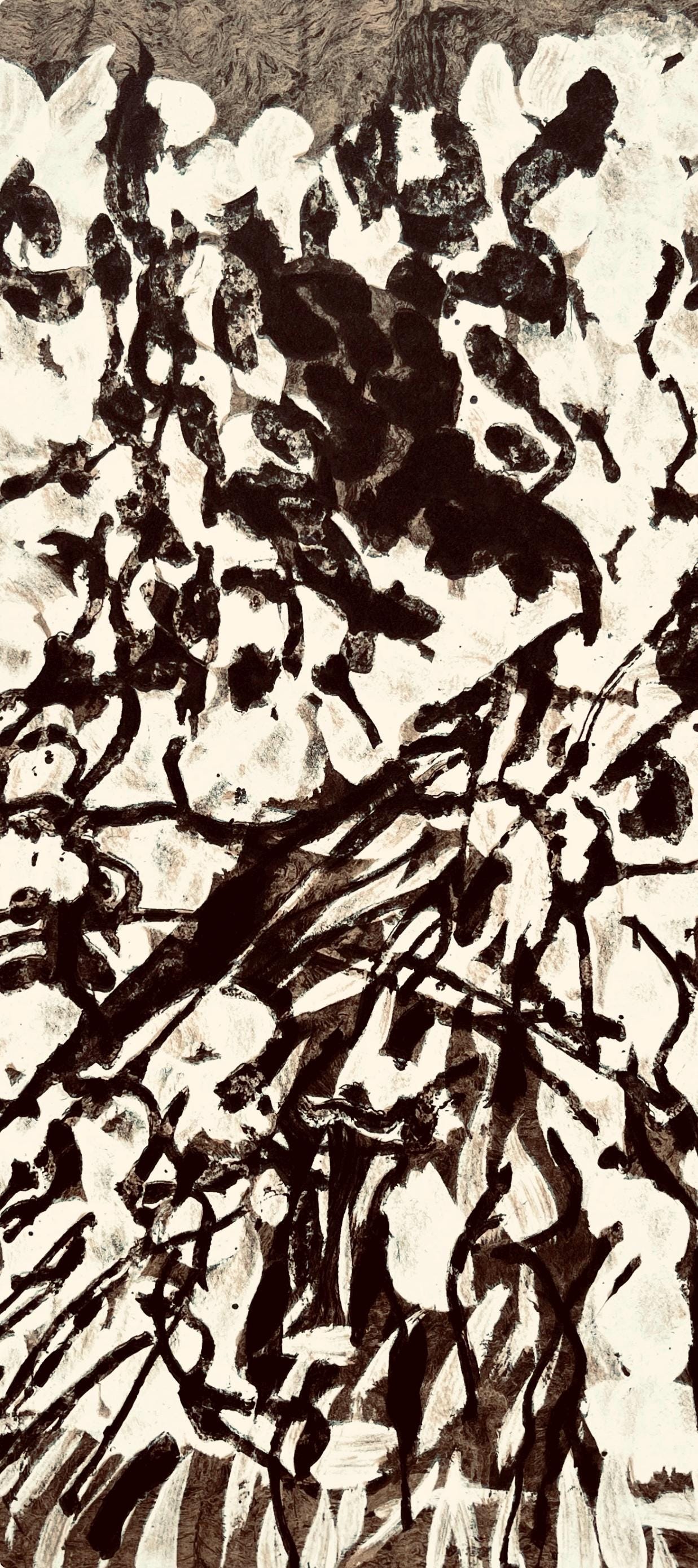 Jean-Paul Riopelle, Composition, Derrière le miroir, Limited Edition Lithograph