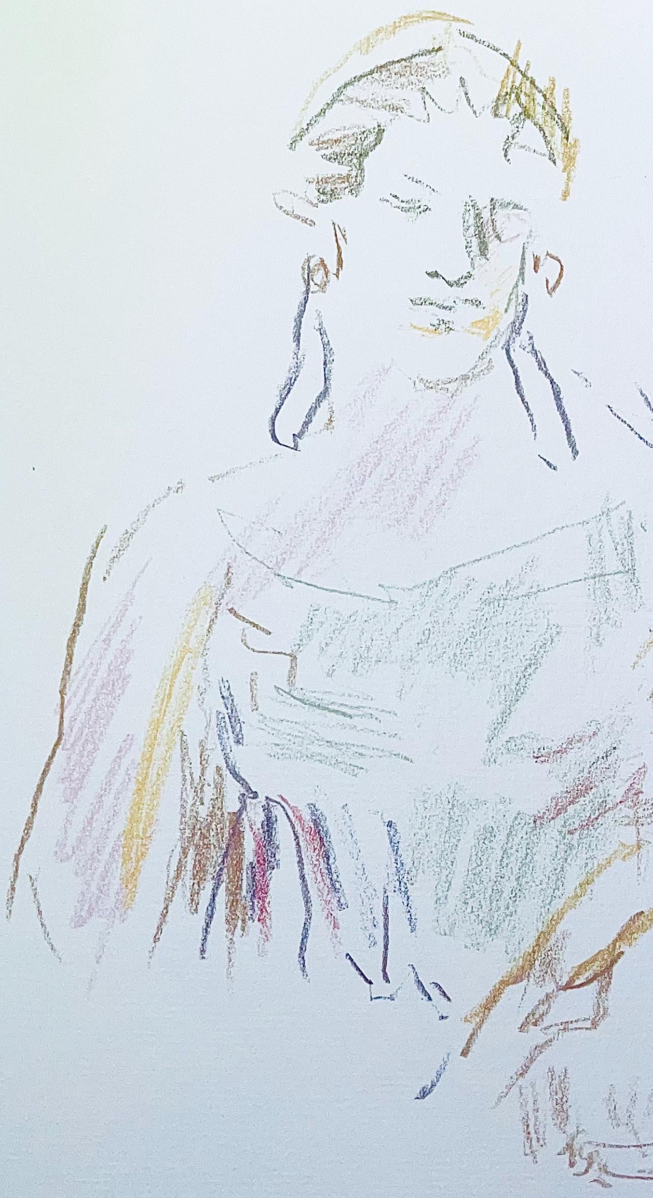 Oskar Kokoschka, Composition, Skizzenbuch der Italienischen Reise 1963, Limited Edition Lithograph