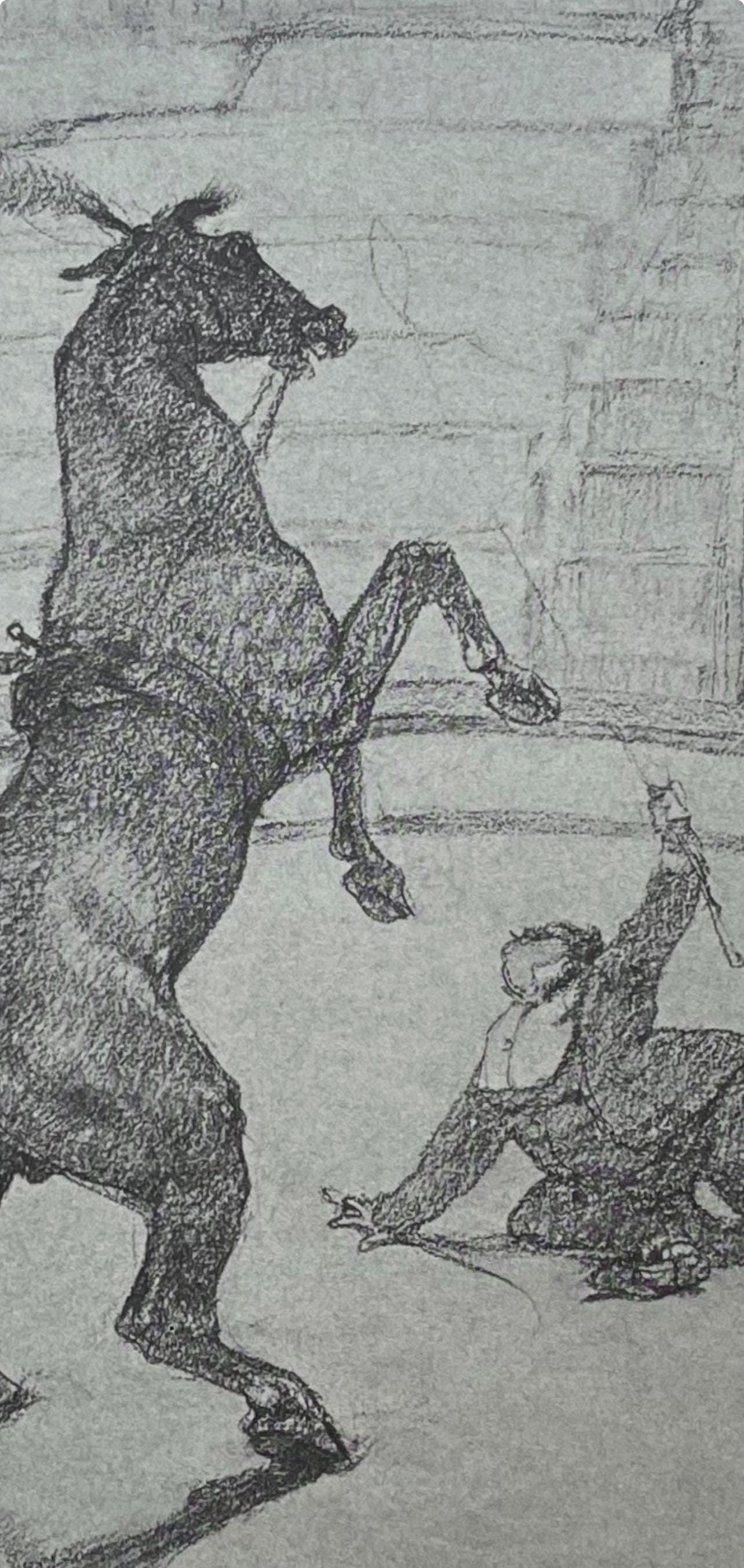 Henri de Toulouse-Lautrec, Performing Horse, Henri de Toulouse-Lautrec, At the Circus, Limited Edition Lithograph