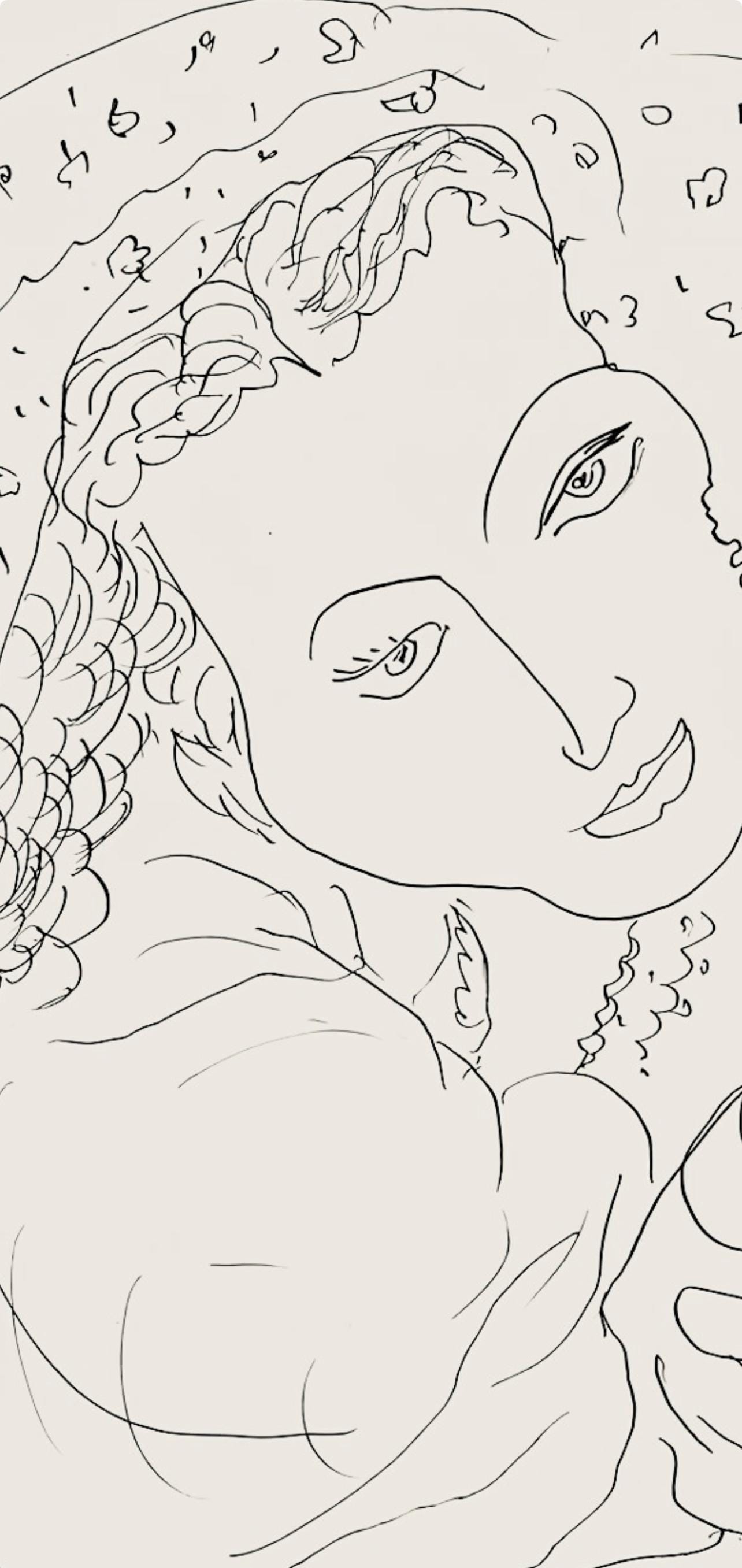 Henri Matisse, Série I, var. 4 (Duthuit 9), Henri Matisse, Dessins, Thèmes et variations, Limited Edition Lithograph