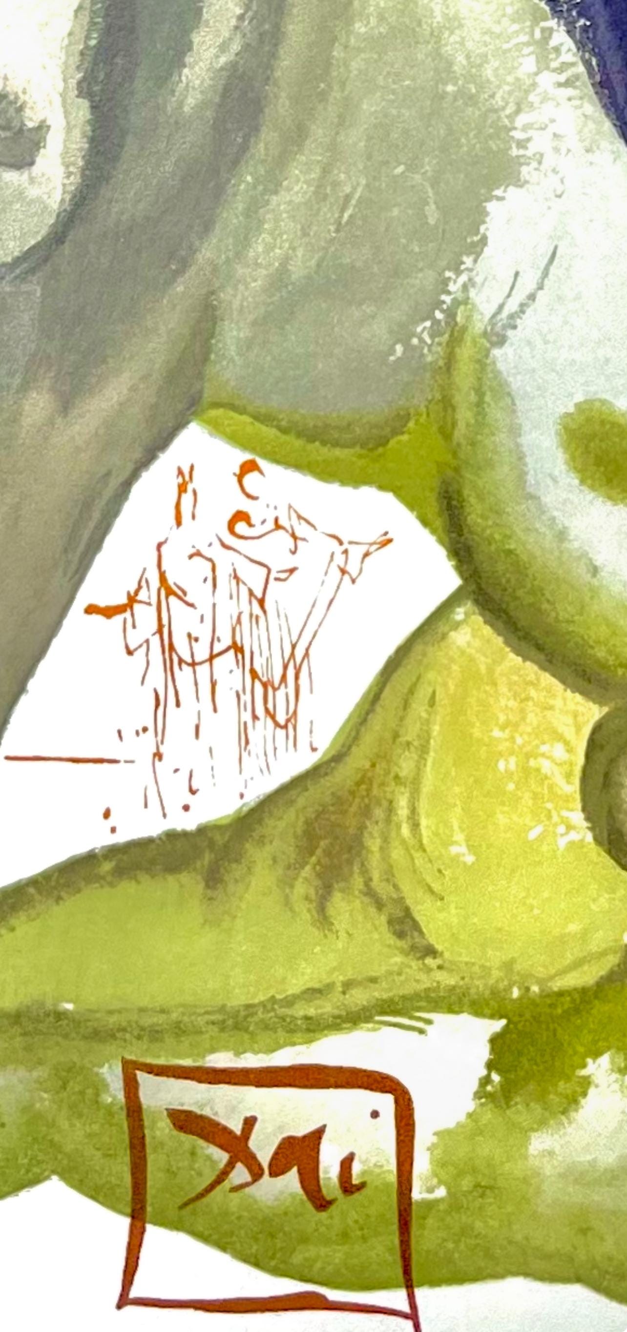 Salvador Dali, Hölle XII (Field 189-200; Michler/Löpsinger 1039-1138), Die Göttliche Komödie, Signed, Limited Edition Woodcut
