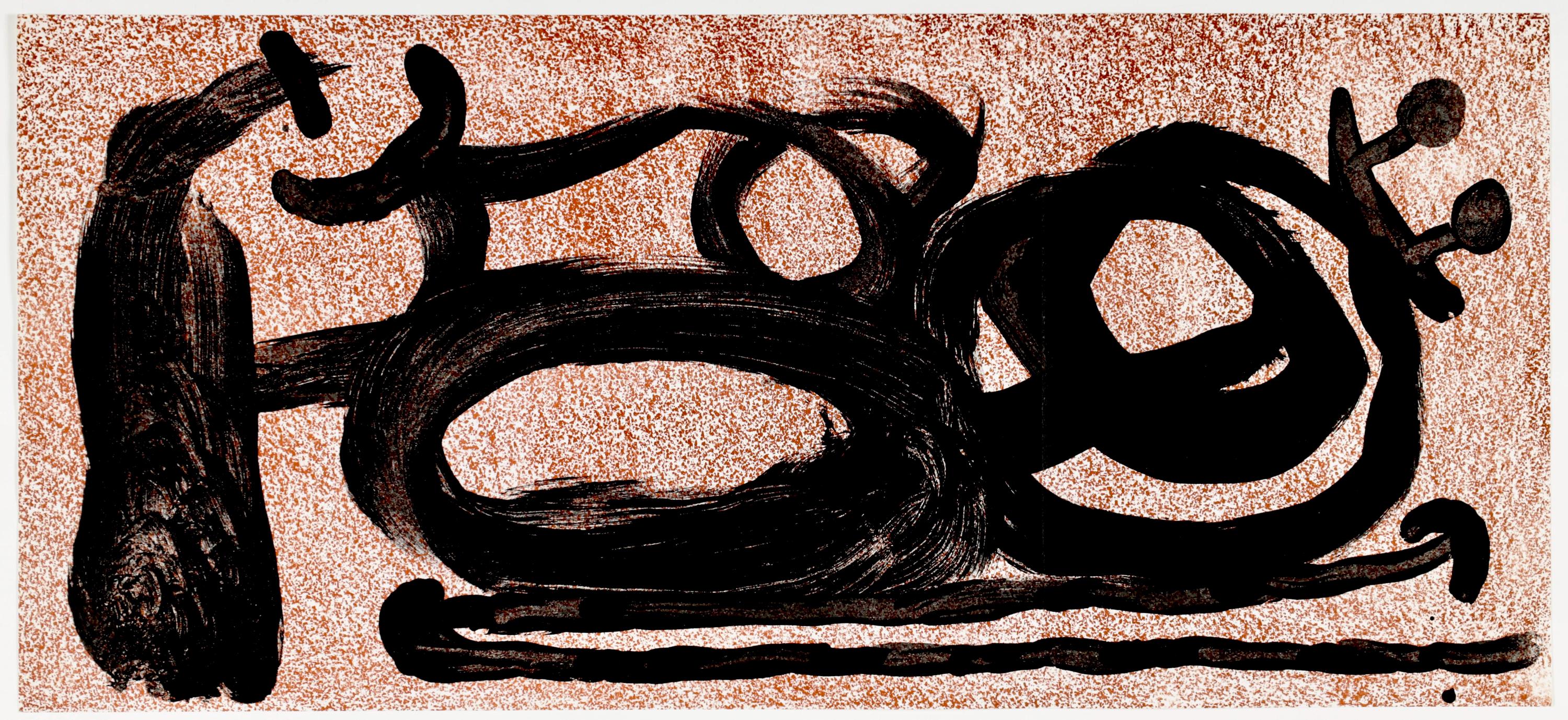 Joan Miró, Composition (Cramer 112; Mourlot 439-442), Derrière le miroir, Limited Edition Lithograph