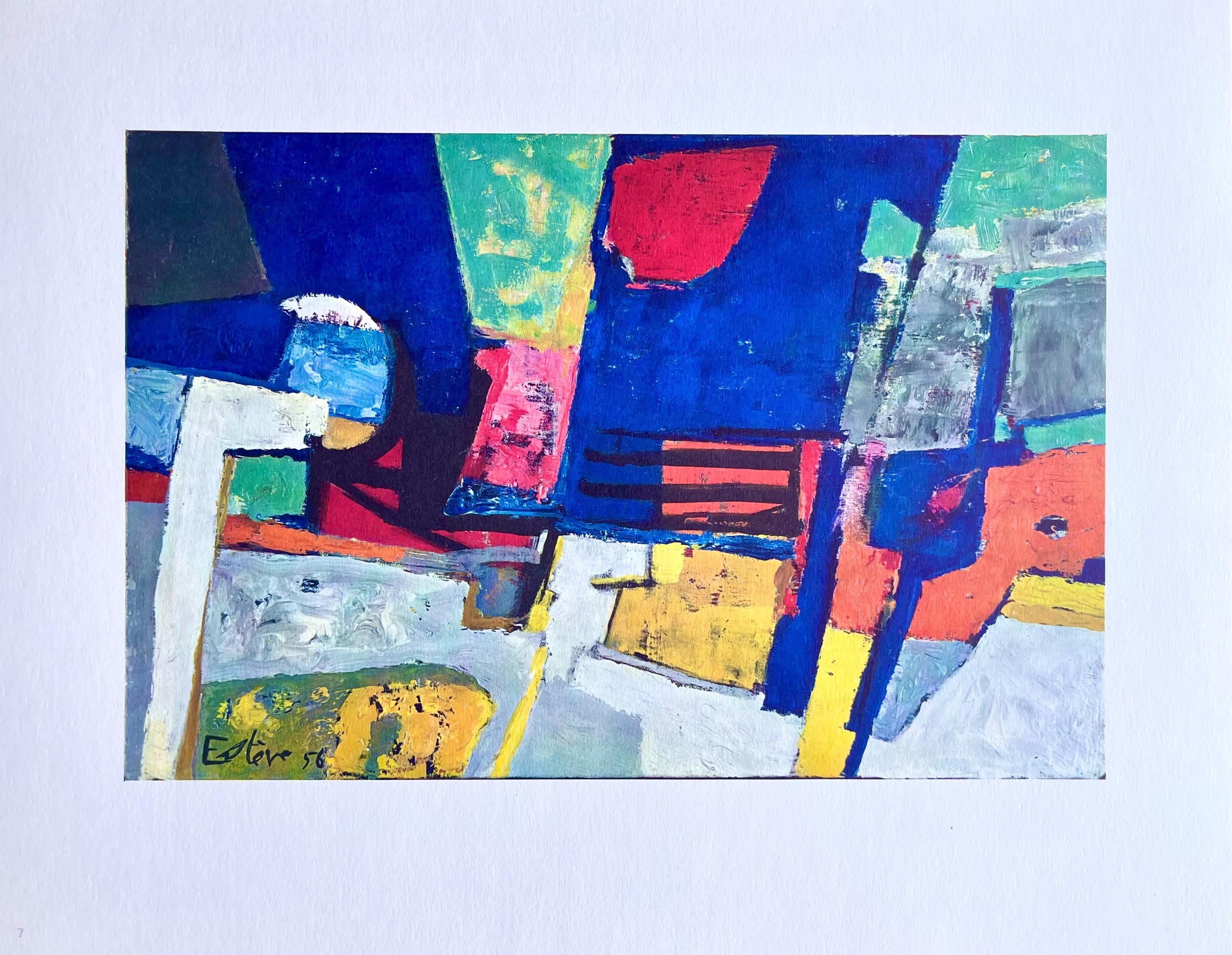 Maurice Estève, Composition, Maurice Estève, Peintres d'aujourd'hui, Limited Edition Lithograph
