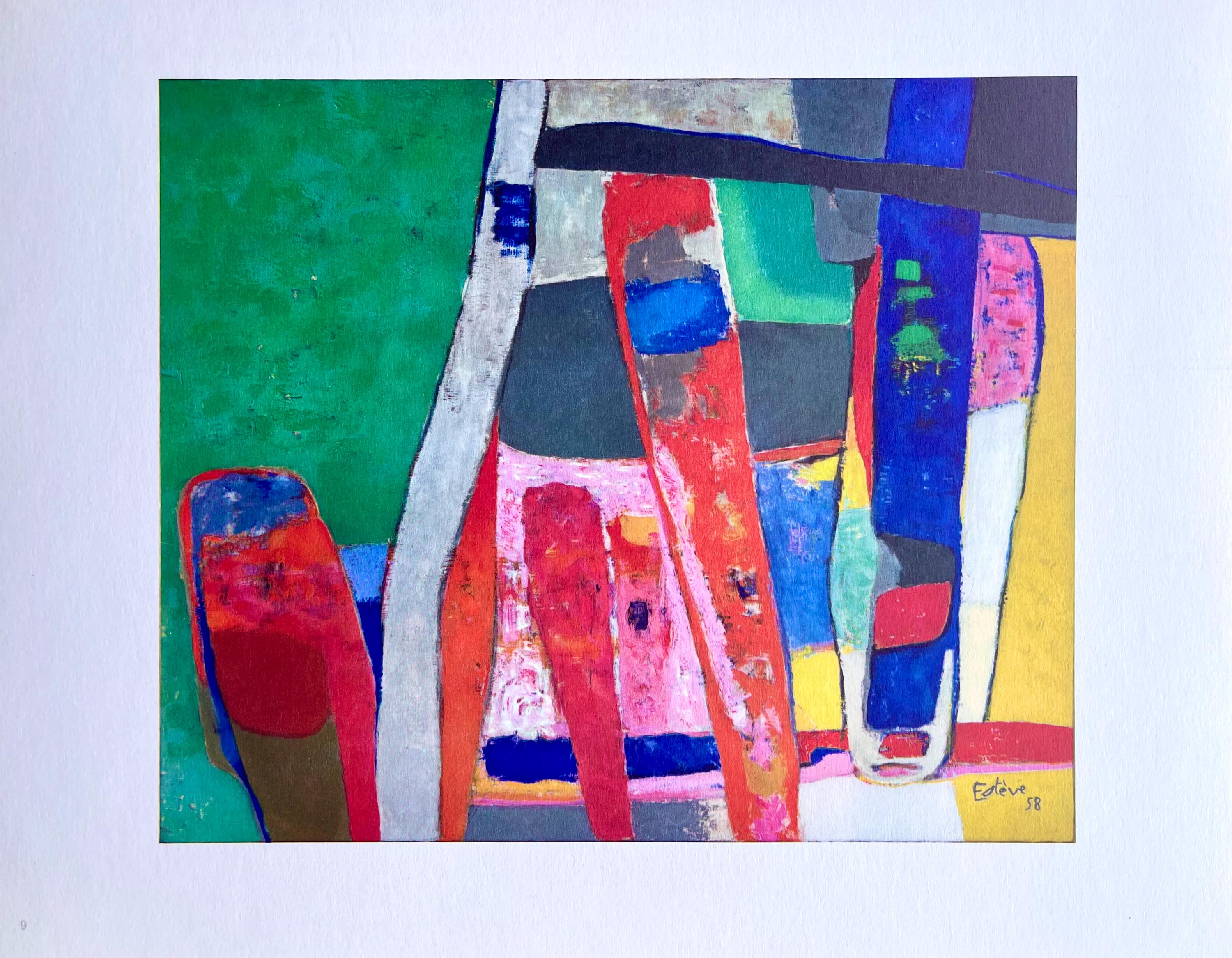 Maurice Estève, Composition, Maurice Estève, Peintres d'aujourd'hui, Limited Edition Lithograph