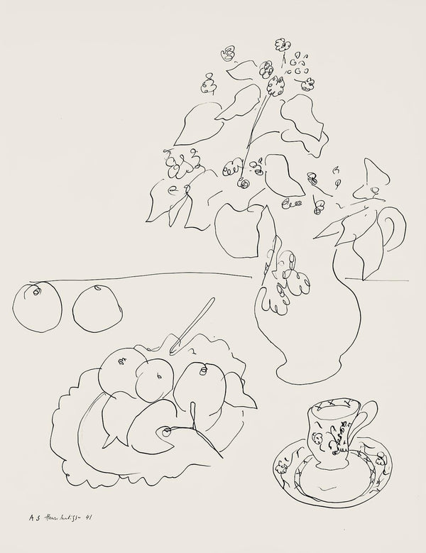Henri Matisse, Série A, var. 3 (Duthuit 9), Henri Matisse, Dessins, Thèmes et variations, Limited Edition Lithograph