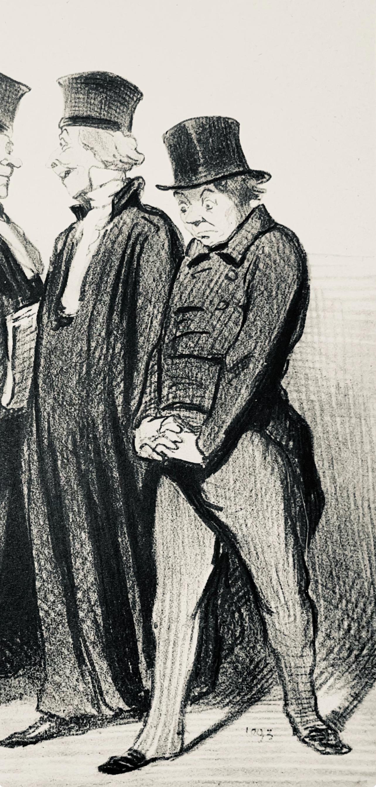 Honoré Daumier, Composition, Honoré Daumier, Law and Justice, Limited Edition Lithograph