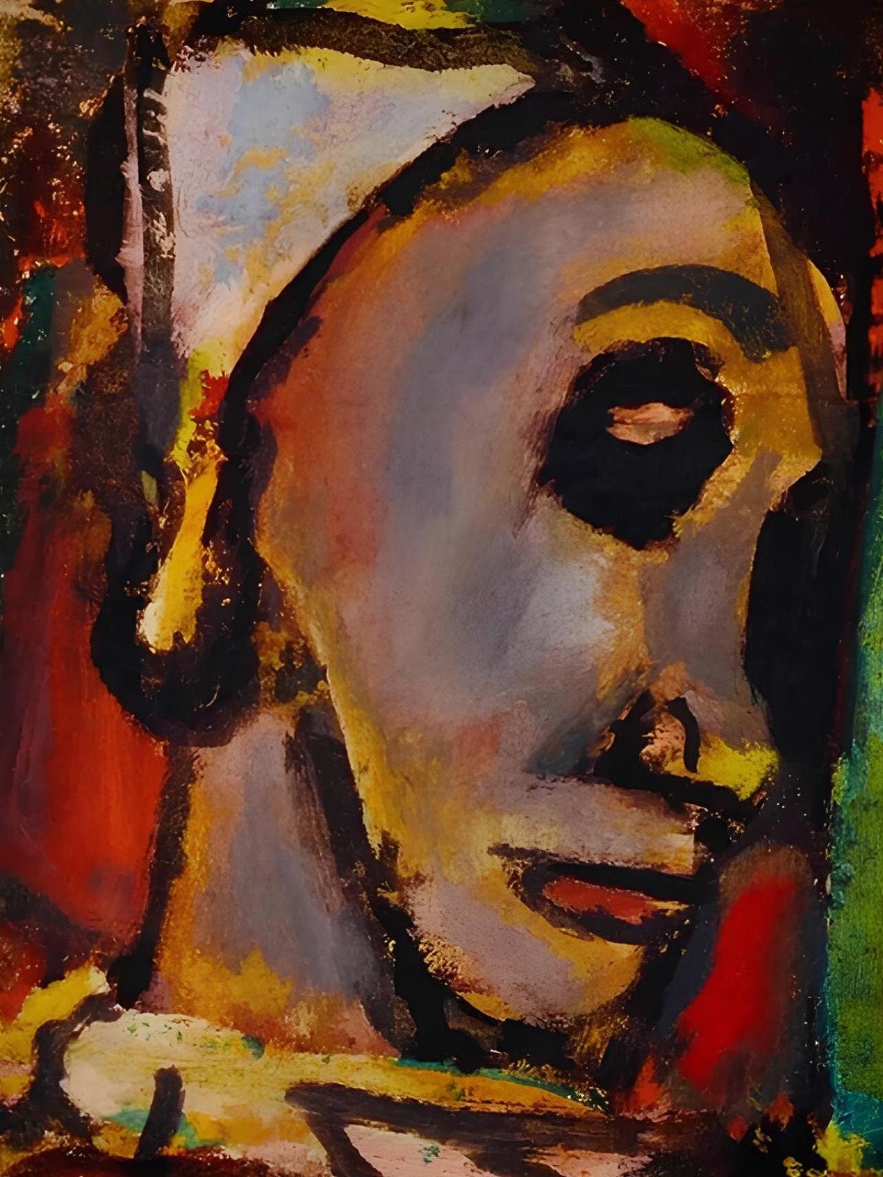 Georges Rouault, Composition, Visages, dix études de l'Atelier reproduites en fac-similés, Limited Edition Lithograph