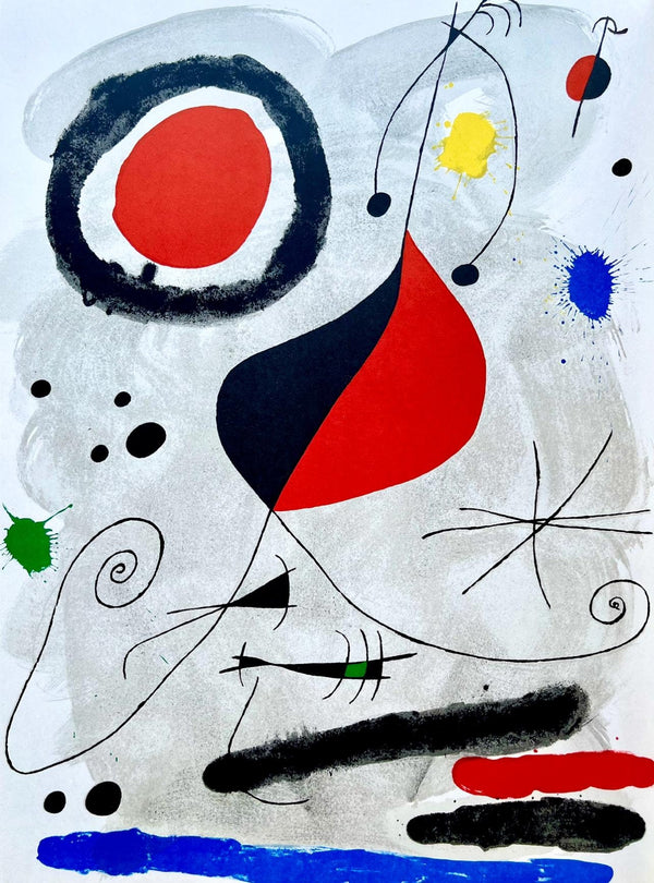 Joan Miró, Composition (Cramer 89), Derrière le miroir, Limited Edition Lithograph