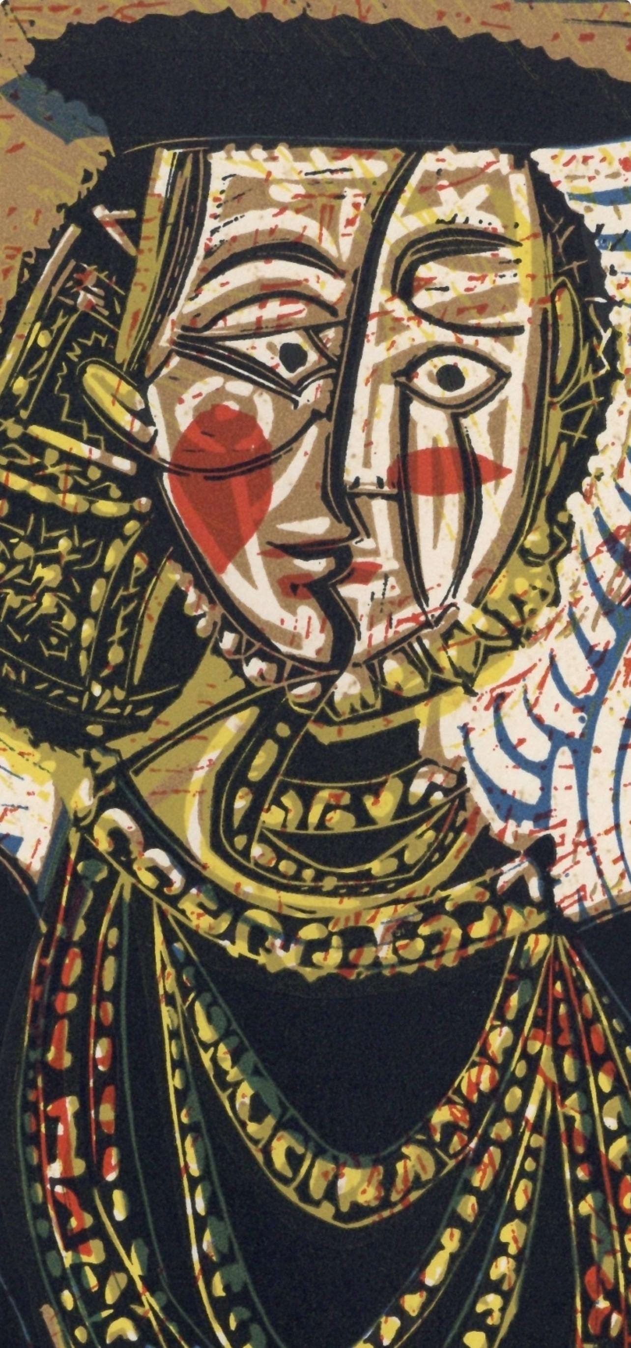 Pablo Picasso, Portrait of a Woman (Orozco 214), Grabados al linóleo, Limited Edition Linocut