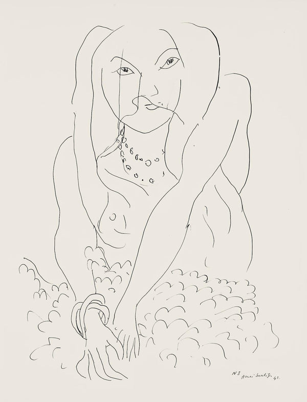 Henri Matisse, Série N, var. 3 (Duthuit 9), Henri Matisse, Dessins, Thèmes et variations, Limited Edition Lithograph