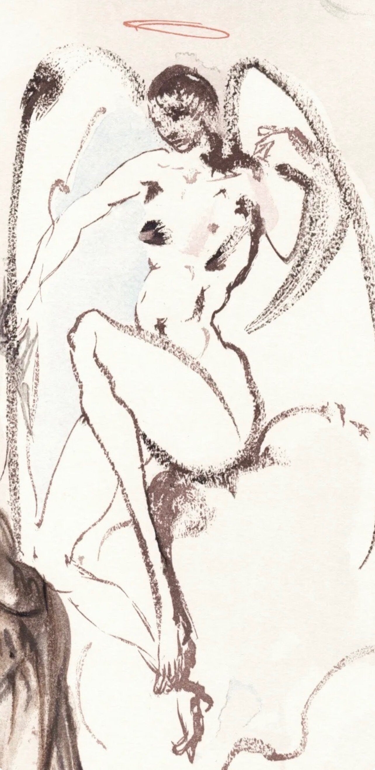 Salvador Dali, The Archangel Gabriel (Michler/Löpsinger 1039-1138; Field 189-200), La Divine Comédie, Limited Edition Woodcut