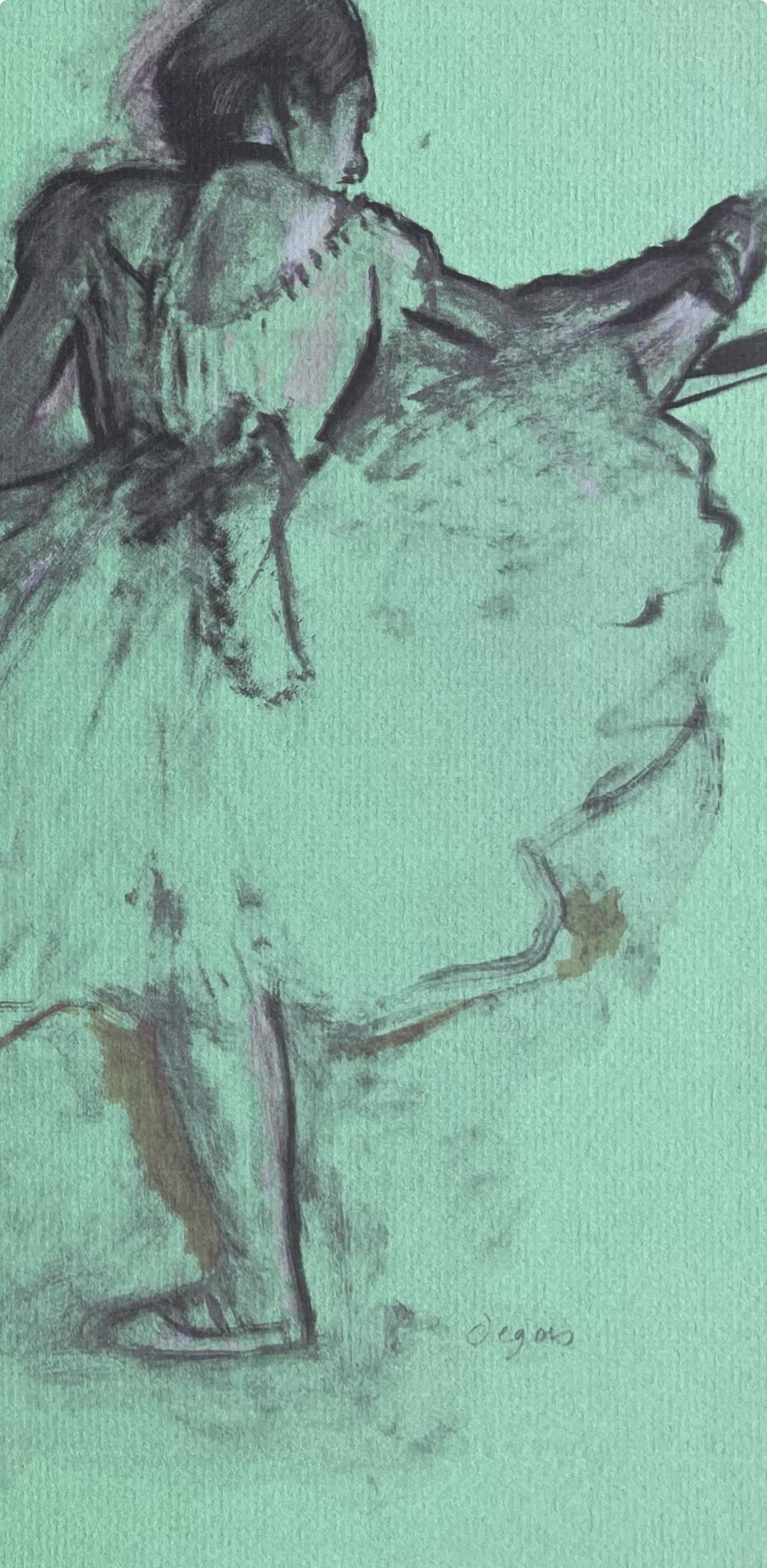 Edgar Degas, Dancer at the bar, Limited Edition Lithograph