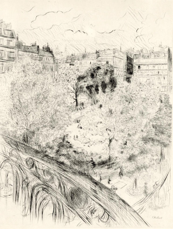 Édouard Vuillard, Le Square Vintimille, A La gloire à Paris, Limited Edition Etching