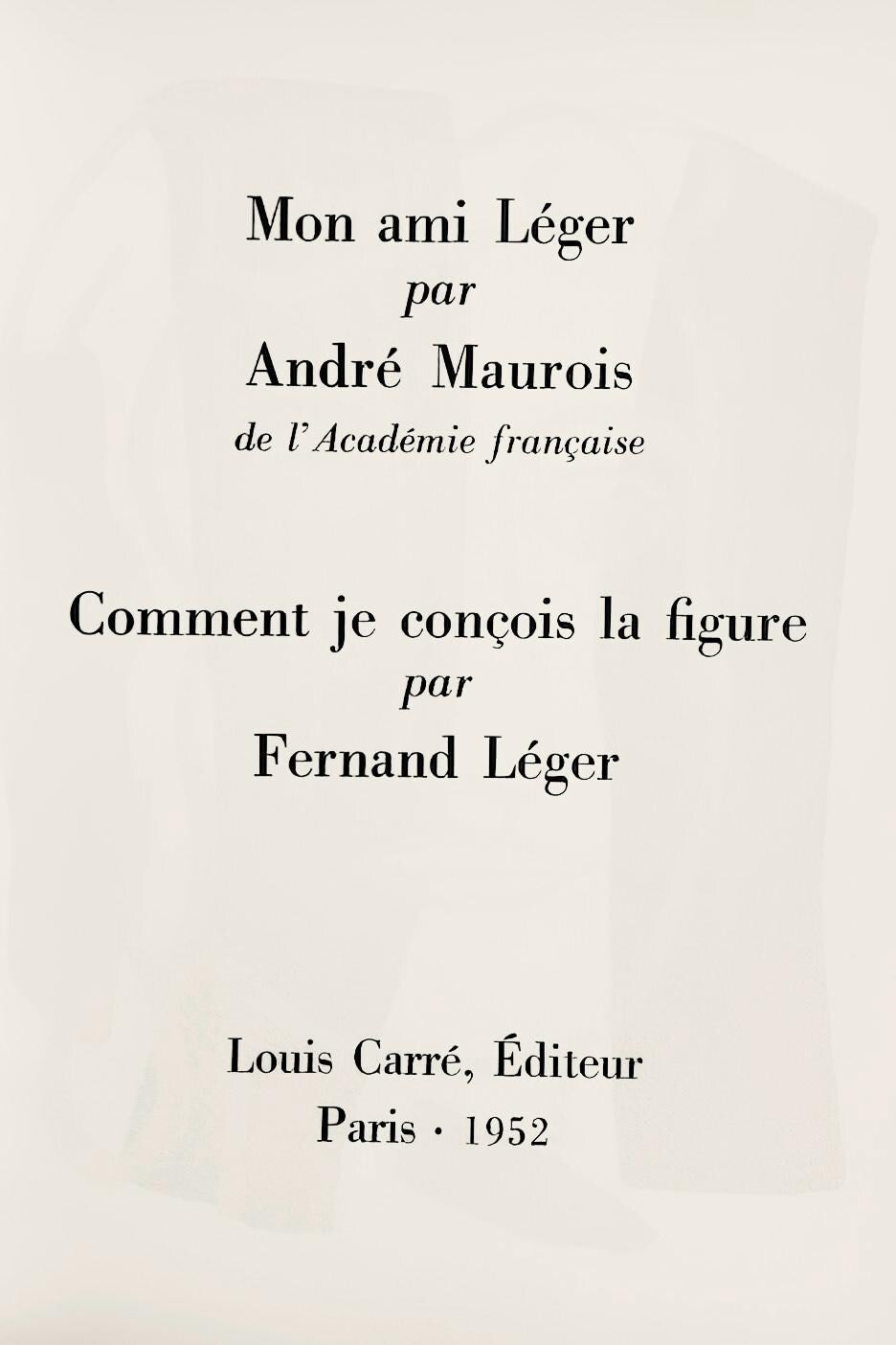 Fernand Léger, Composition, Mon ami Léger, Limited Edition Lithograph