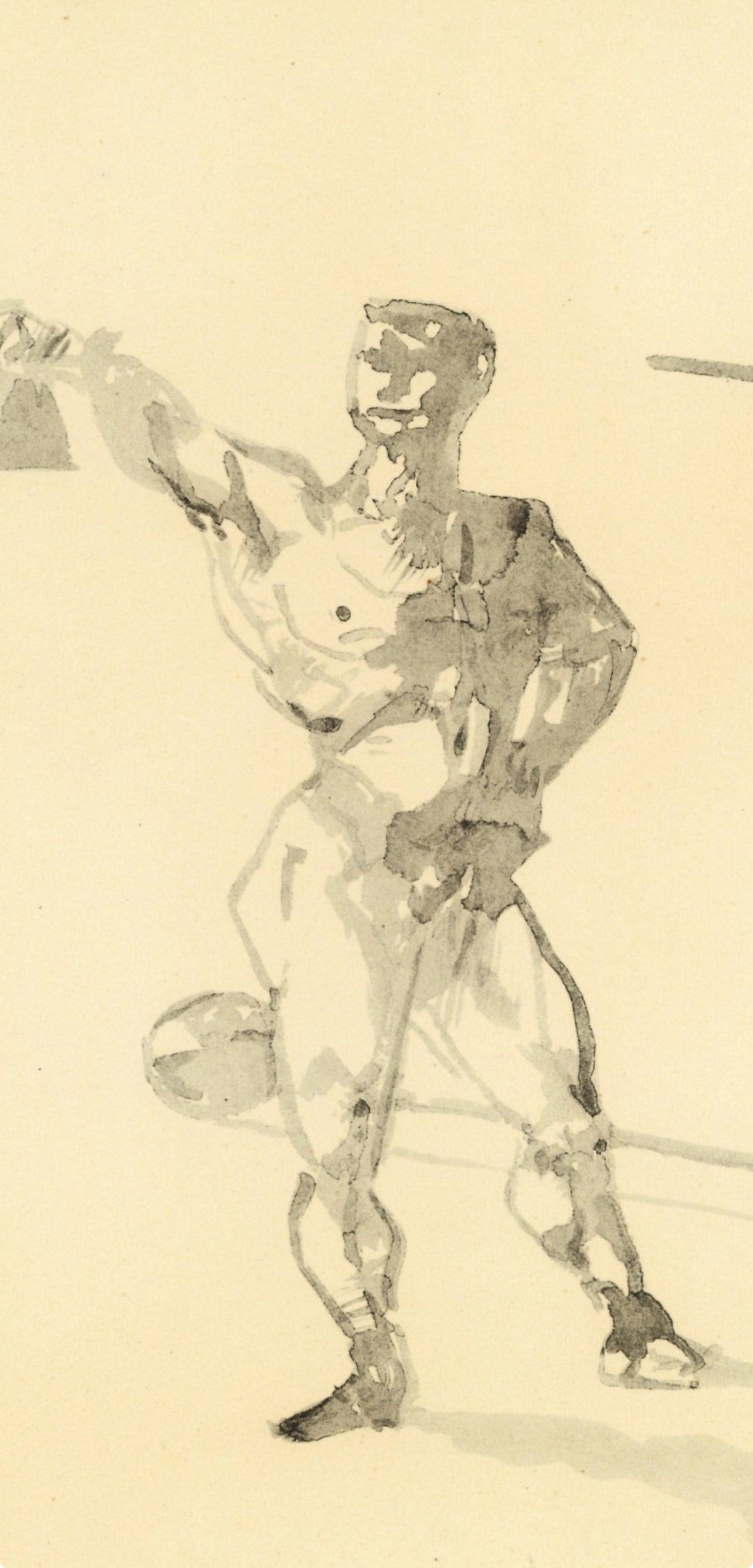 Henri de Toulouse-Lautrec, Travail des poids, The Circus by Toulouse-Lautrec, Limited Edition Lithograph