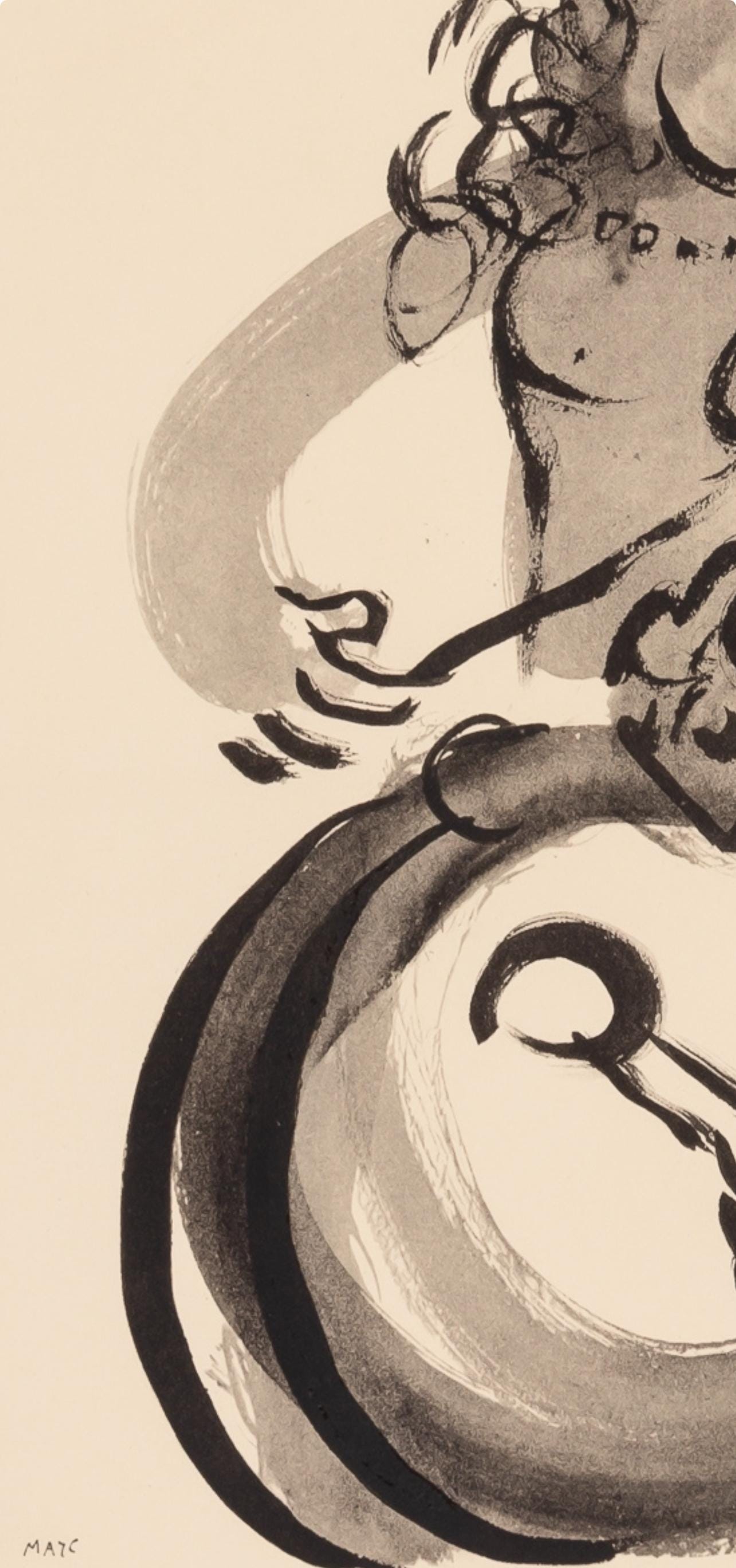 Marc Chagall, Composition, Couleur amour, Limited Edition Lithograph
