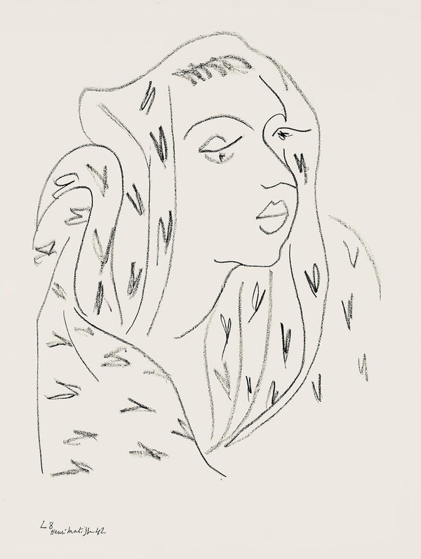 Henri Matisse, Série L, var. 8 (Duthuit 9), Henri Matisse, Dessins, Thèmes et variations, Limited Edition Lithograph
