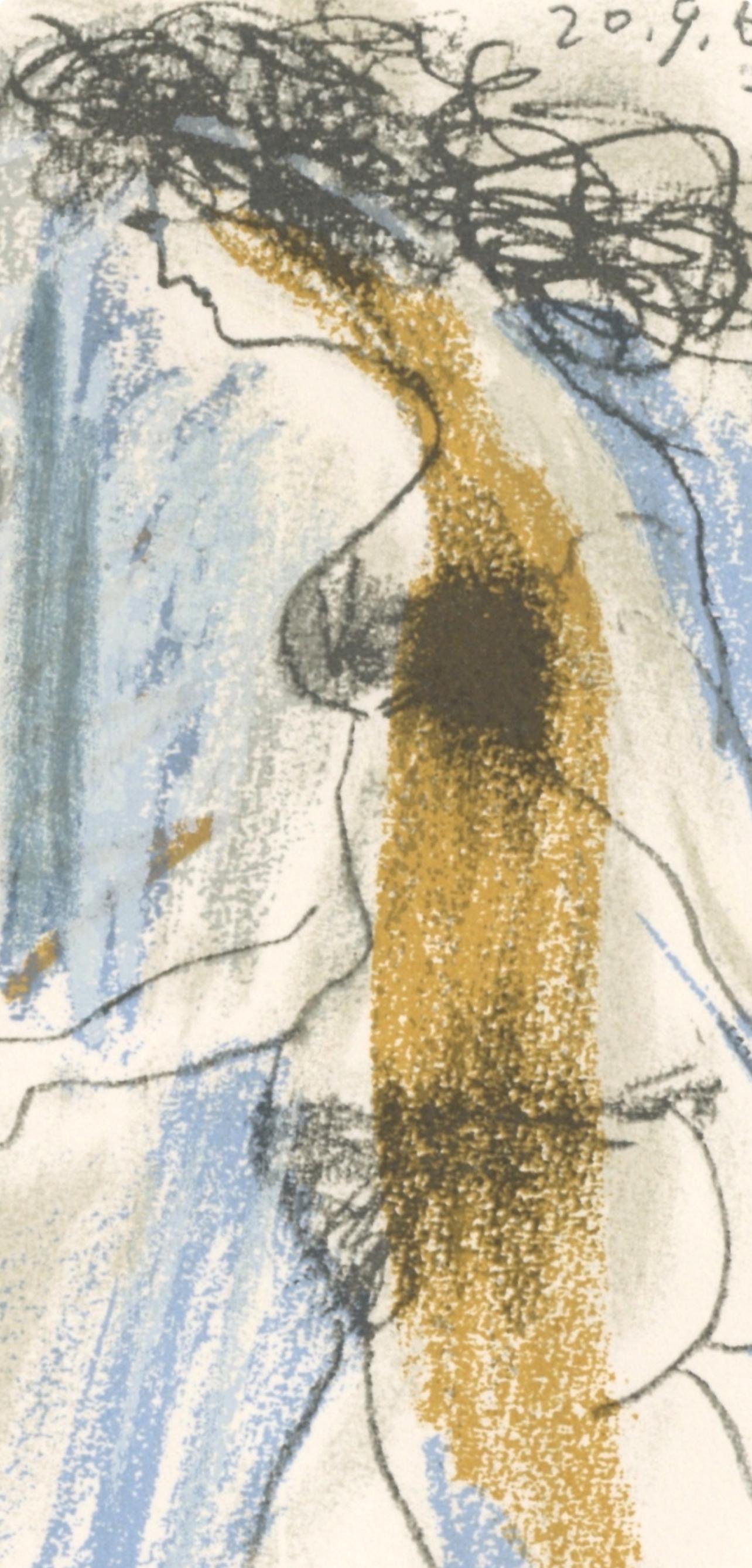 Pablo Picasso, Composition, Le Goût du Bonheur (Cramer 148; Bloch 2013), Limited Edition Mixed Media Lithograph