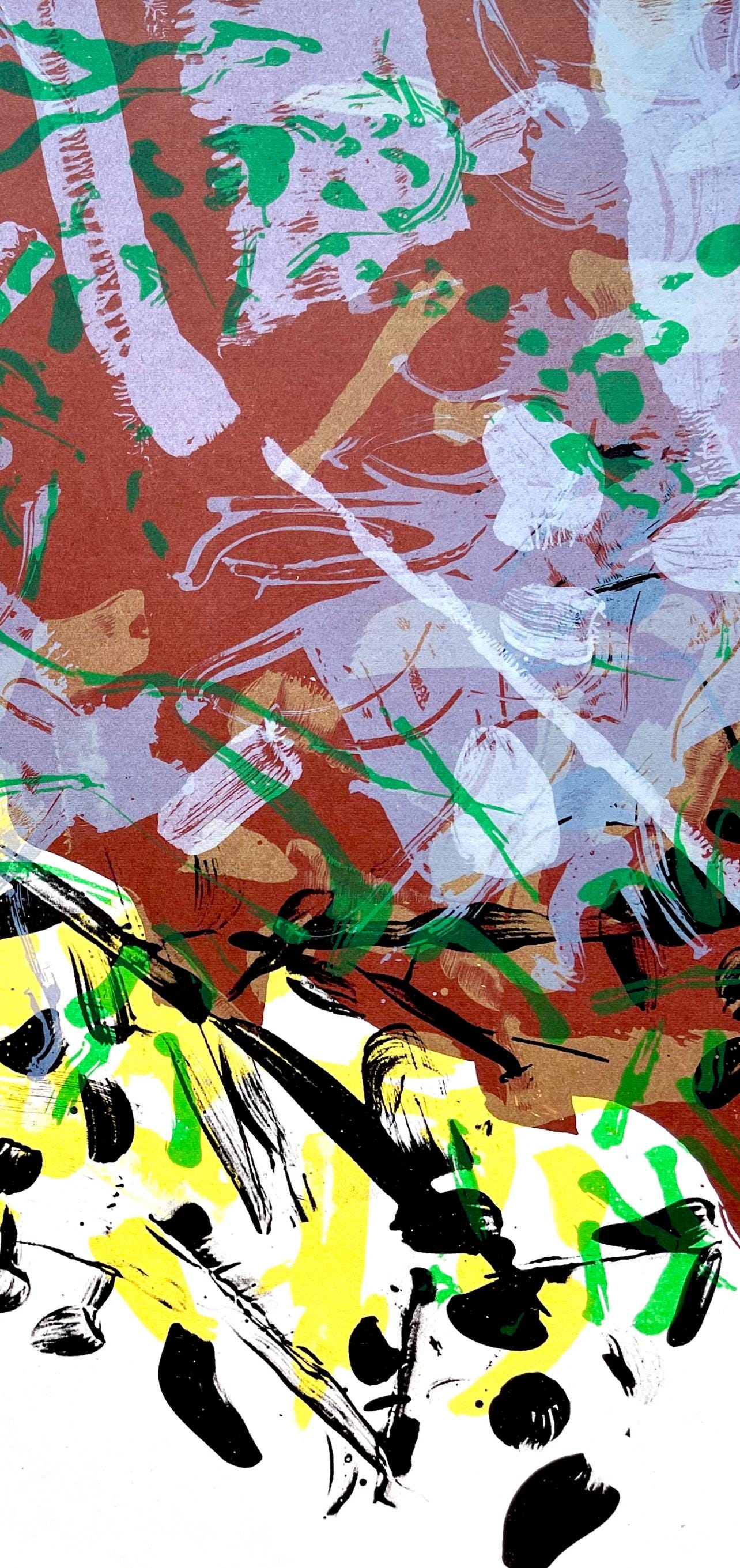 Jean-Paul Riopelle, Composition, Derrière le miroir, Limited Edition Lithograph