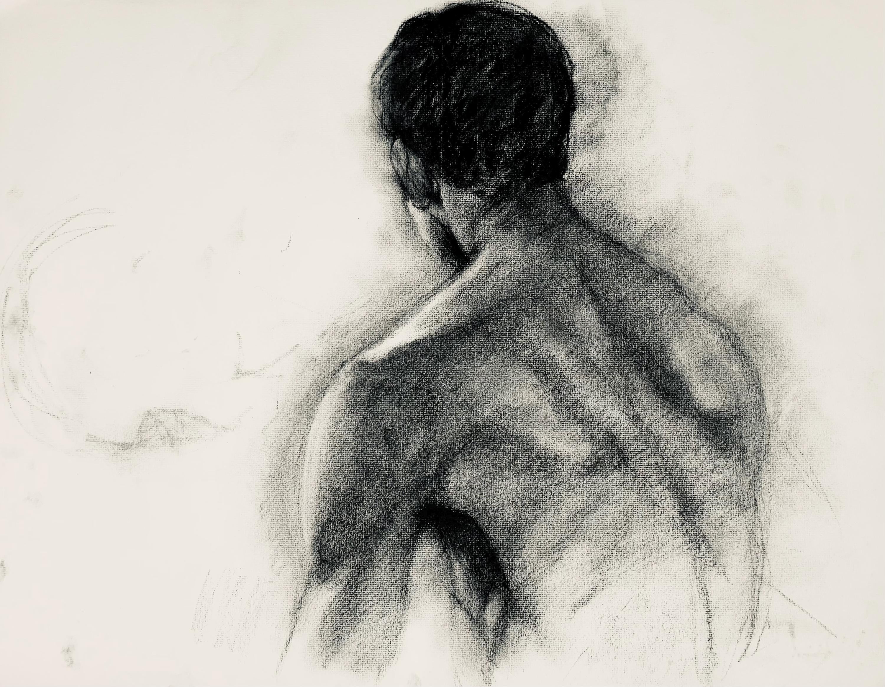 Ian Hornak, Renaissance Male Nude Figure Study, 1963, Original Drawing