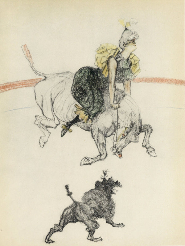 Henri de Toulouse-Lautrec, Dans les coulisses, The Circus by Toulouse-Lautrec, Limited Edition Lithograph