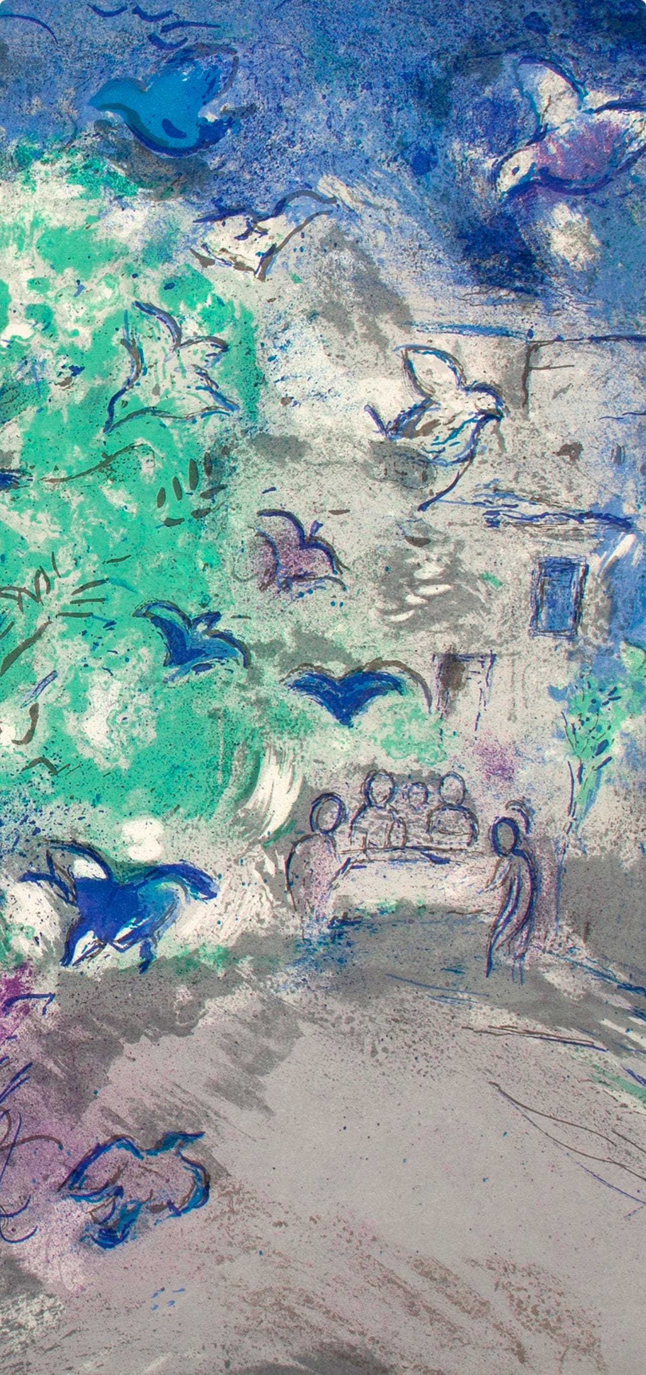 Marc Chagall, La Chasse aux Oiseaux, Daphnis et Chloé, Limited Edition Héliogravure