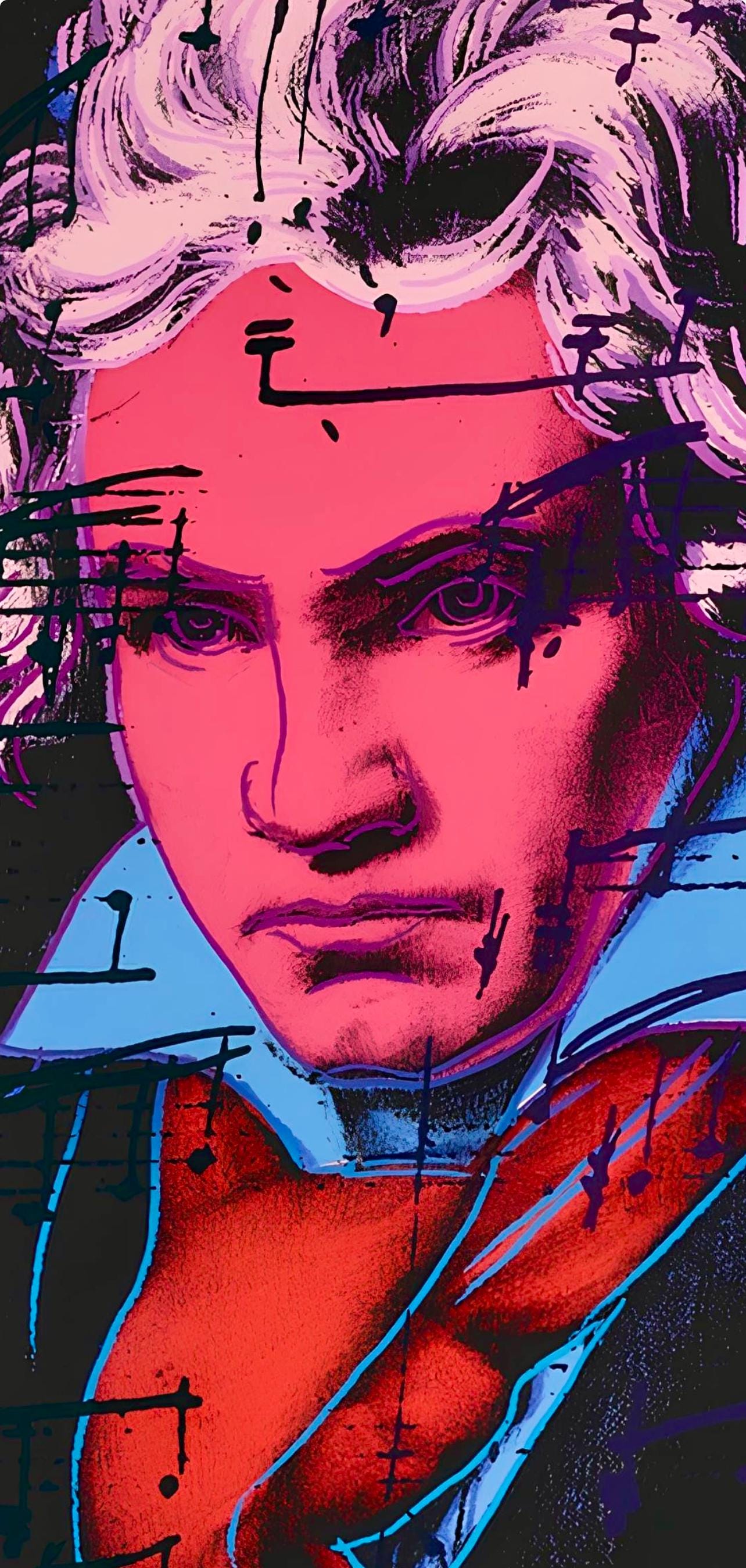 Andy Warhol, Beethoven, nº392, Official Limited Edition, Sunday B. Morning, Silkscreen