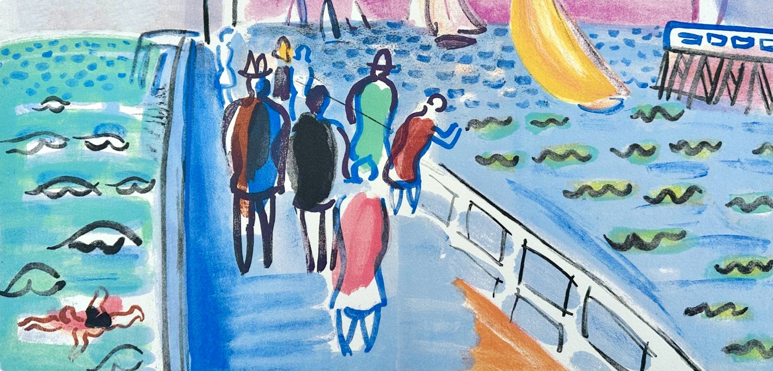 Raoul Dufy, Composition, Les Côtes Normandes, Limited Edition Lithograph