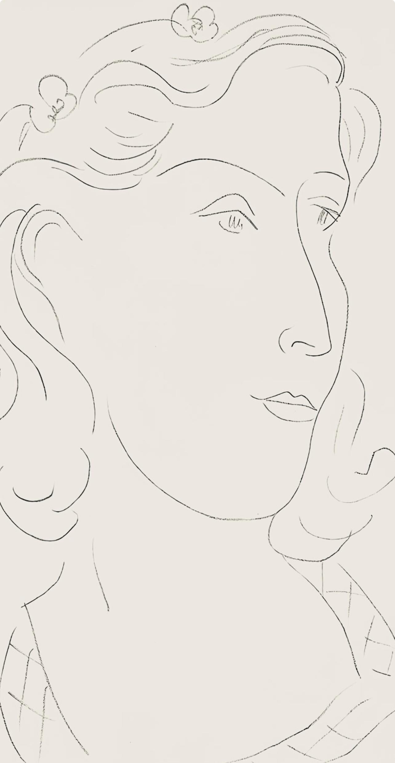 Henri Matisse, Série O, var. 12 (Duthuit 9), Henri Matisse, Dessins, Thèmes et variations, Limited Edition Lithograph