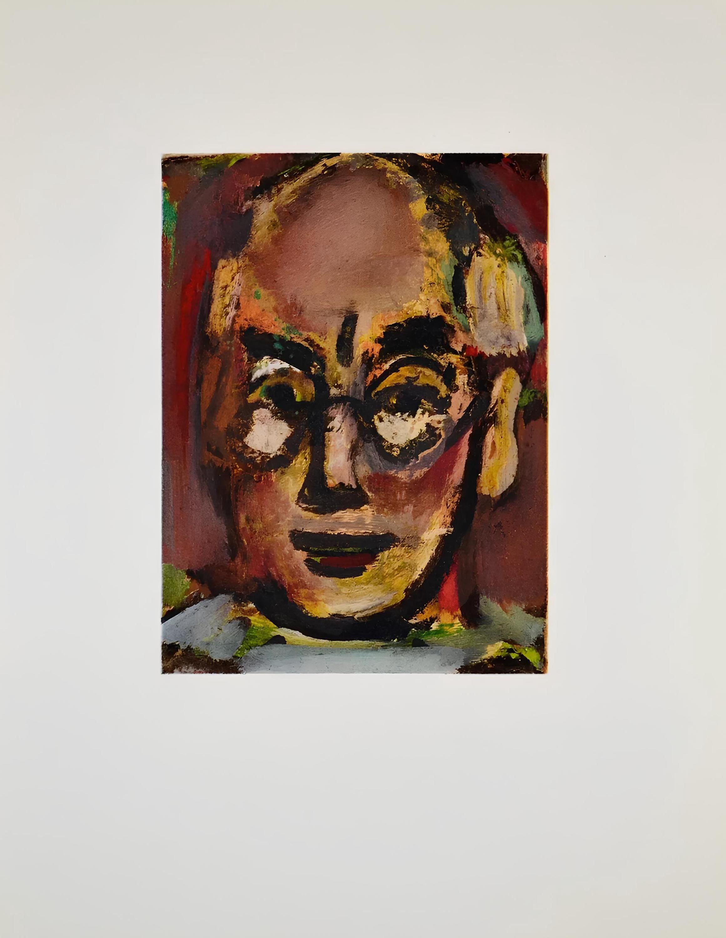 Georges Rouault, Composition, Visages, dix études de l'Atelier reproduites en fac-similés, Limited Edition Lithograph