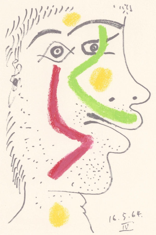 Pablo Picasso, Composition, Le Goût du Bonheur (Cramer 148; Bloch 2013), Limited Edition Mixed Media Lithograph