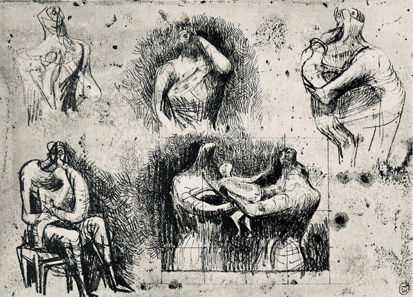 Henry Moore, Drawing for Sculpture, The Drawings of Henry Moore, Limited Edition Lithograph