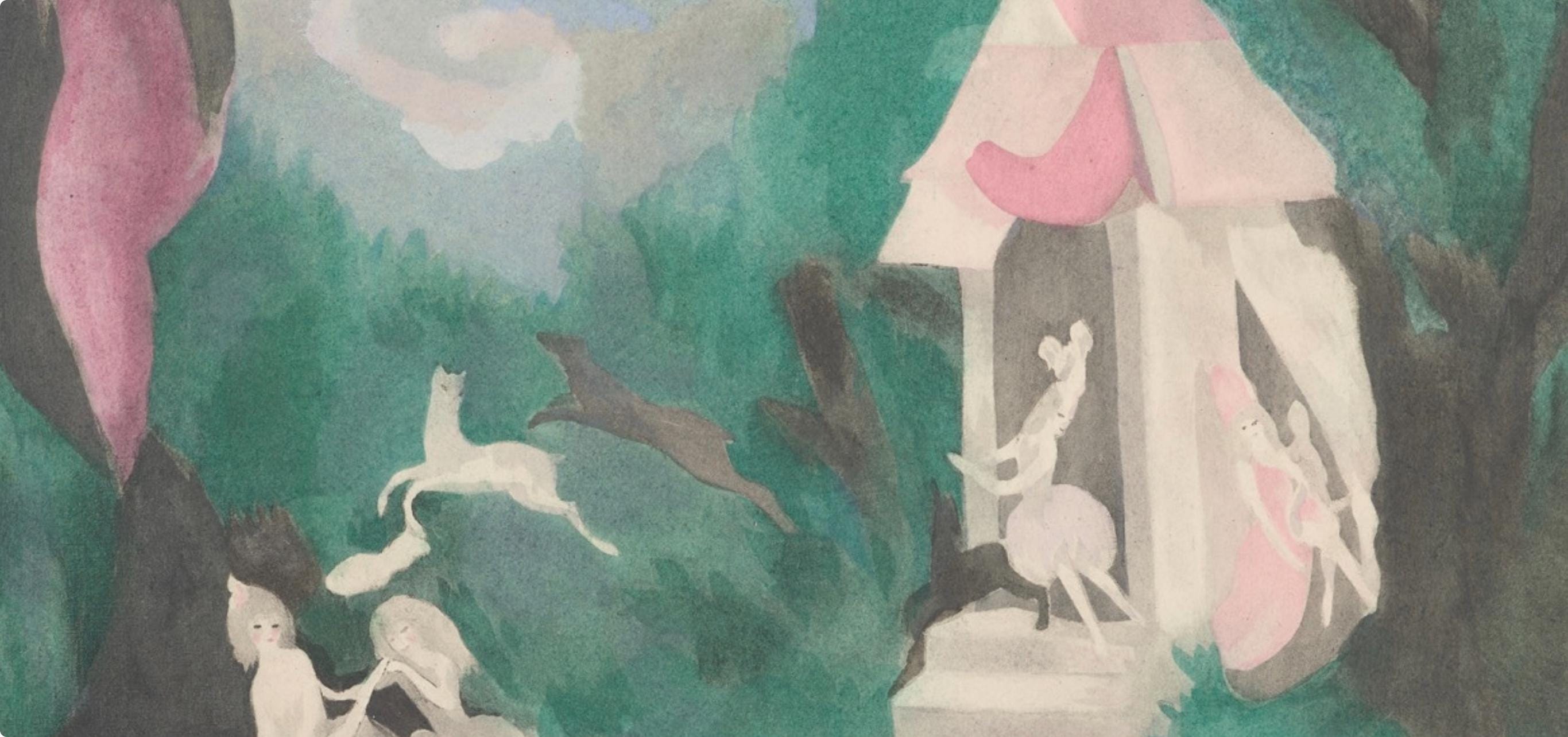 Marie Laurencin, Composition, Les Biches, Limited Edition Lithograph