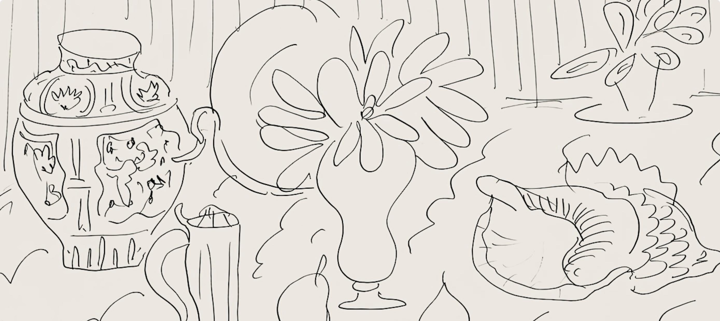 Henri Matisse, Série G, var. 1 (Duthuit 9), Henri Matisse, Dessins, Thèmes et variations, Limited Edition Lithograph