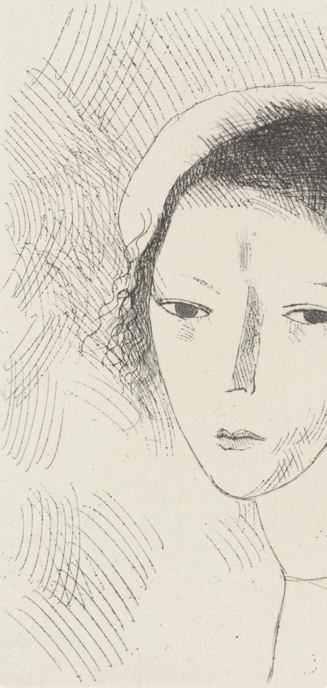 Marie Laurencin, Tête de jeune fille (Marchesseau 250), Du cubisme, Limited Edition Etching