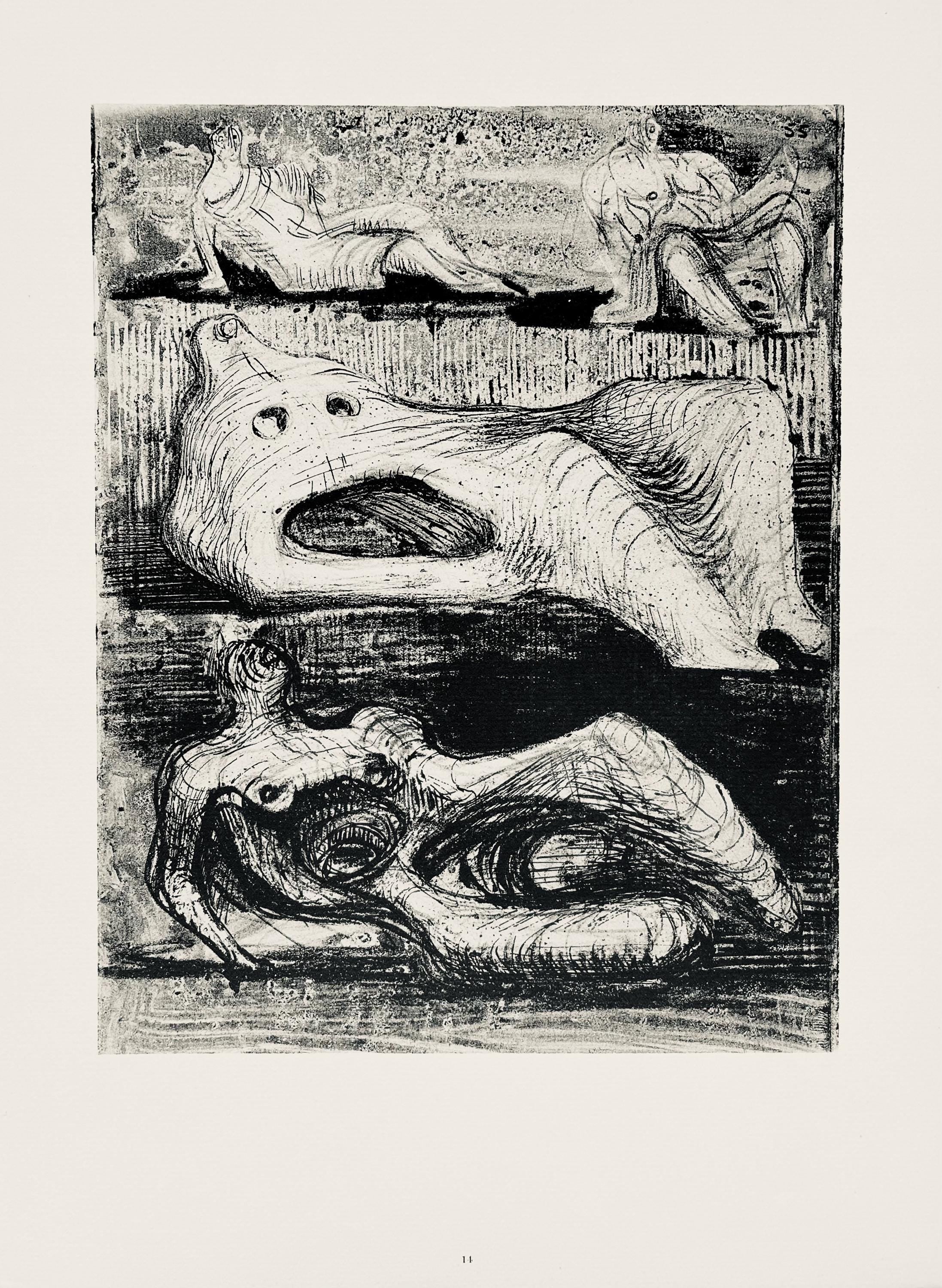 Henry Moore, Page from a Notebook, The Drawings of Henry Moore, Limited Edition Lithograph
