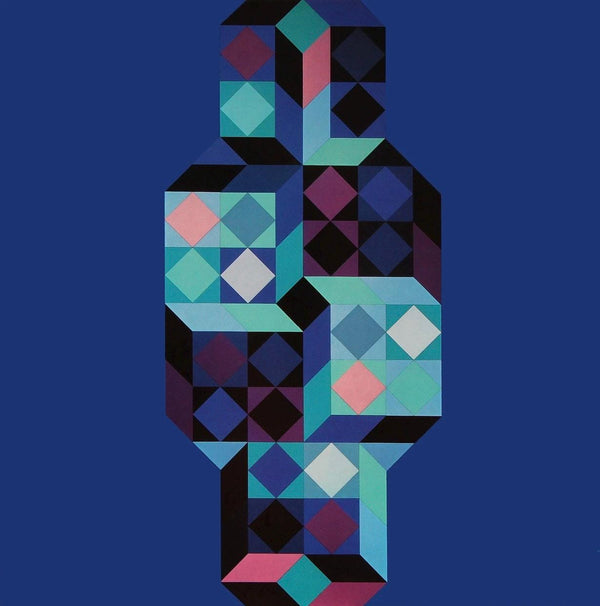Victor Vasarely, Composition, Hommage à Hexagone, Limited Edition Héliogravure