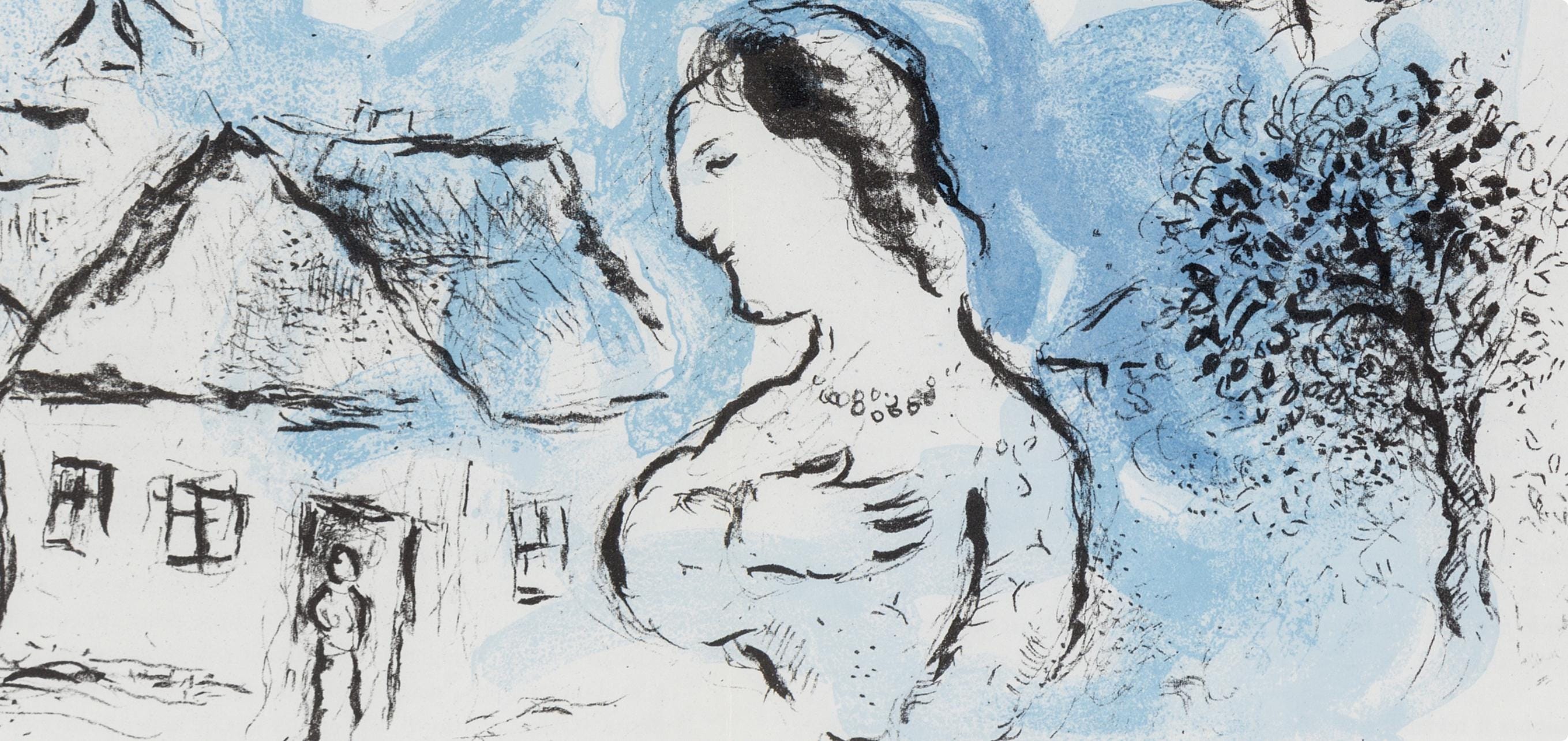 Marc Chagall, Composition (Cramer 104; Mourlot 917), Derrière le miroir, Limited Edition Lithograph