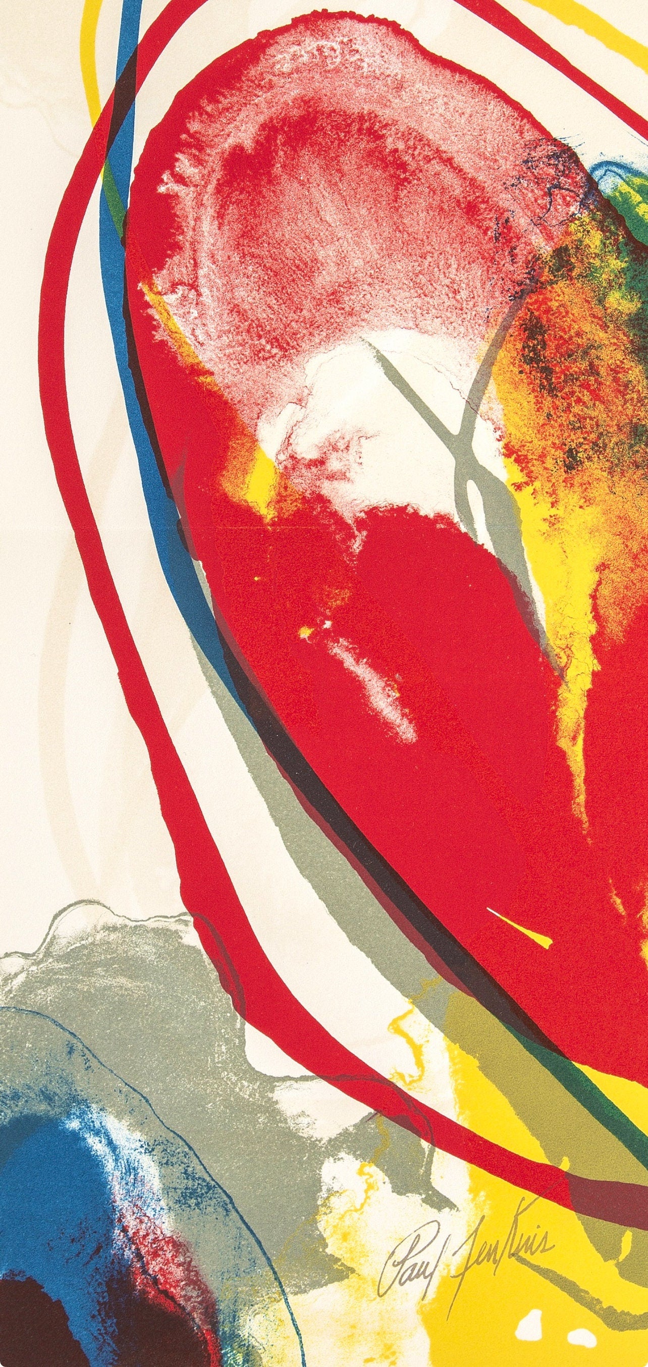 Paul Jenkins, Composition pour Eric, Souvenirs et portraits d'artistes, Limited Edition Lithograph