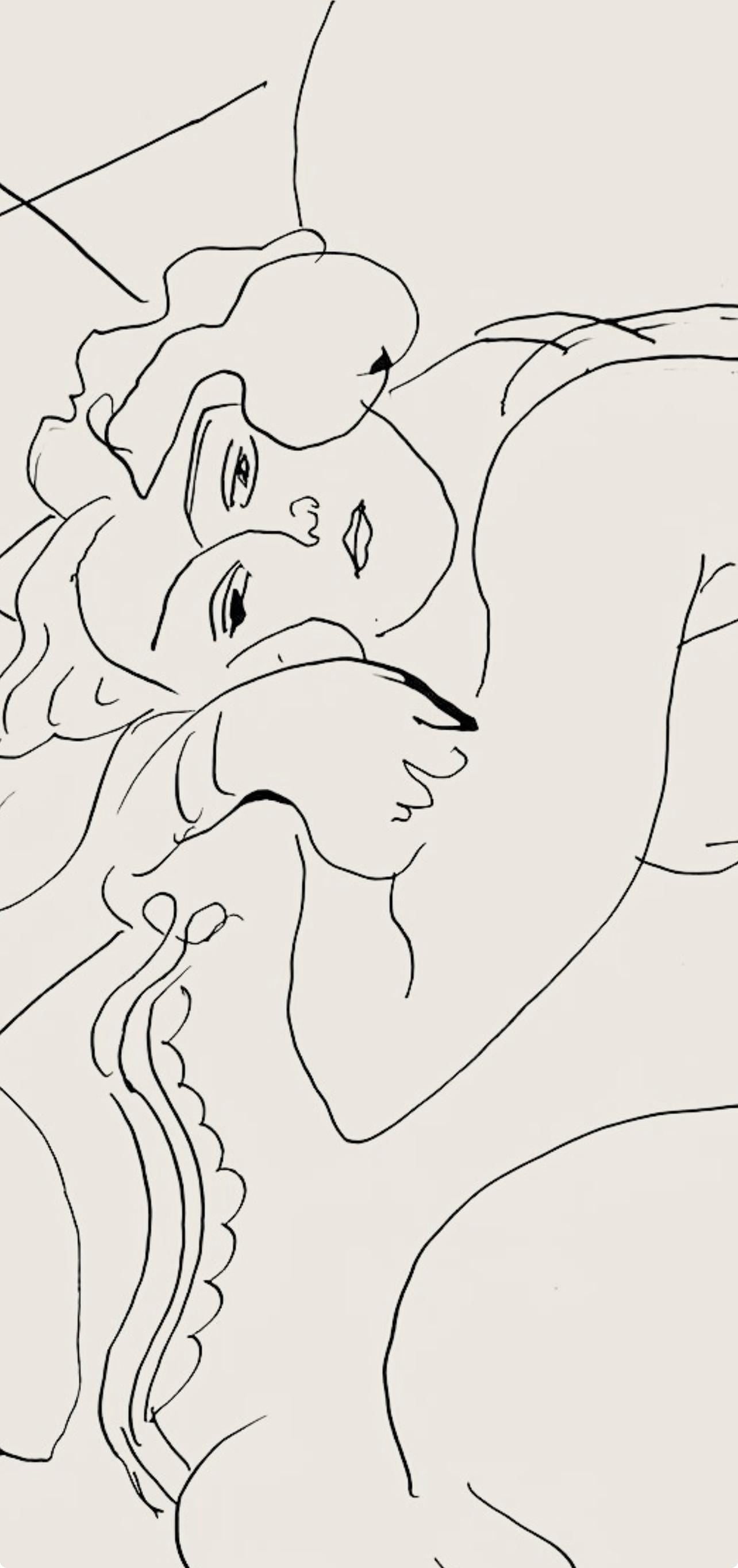 Henri Matisse, Série C, var. 4 (Duthuit 9), Henri Matisse, Dessins, Thèmes et variations, Limited Edition Lithograph