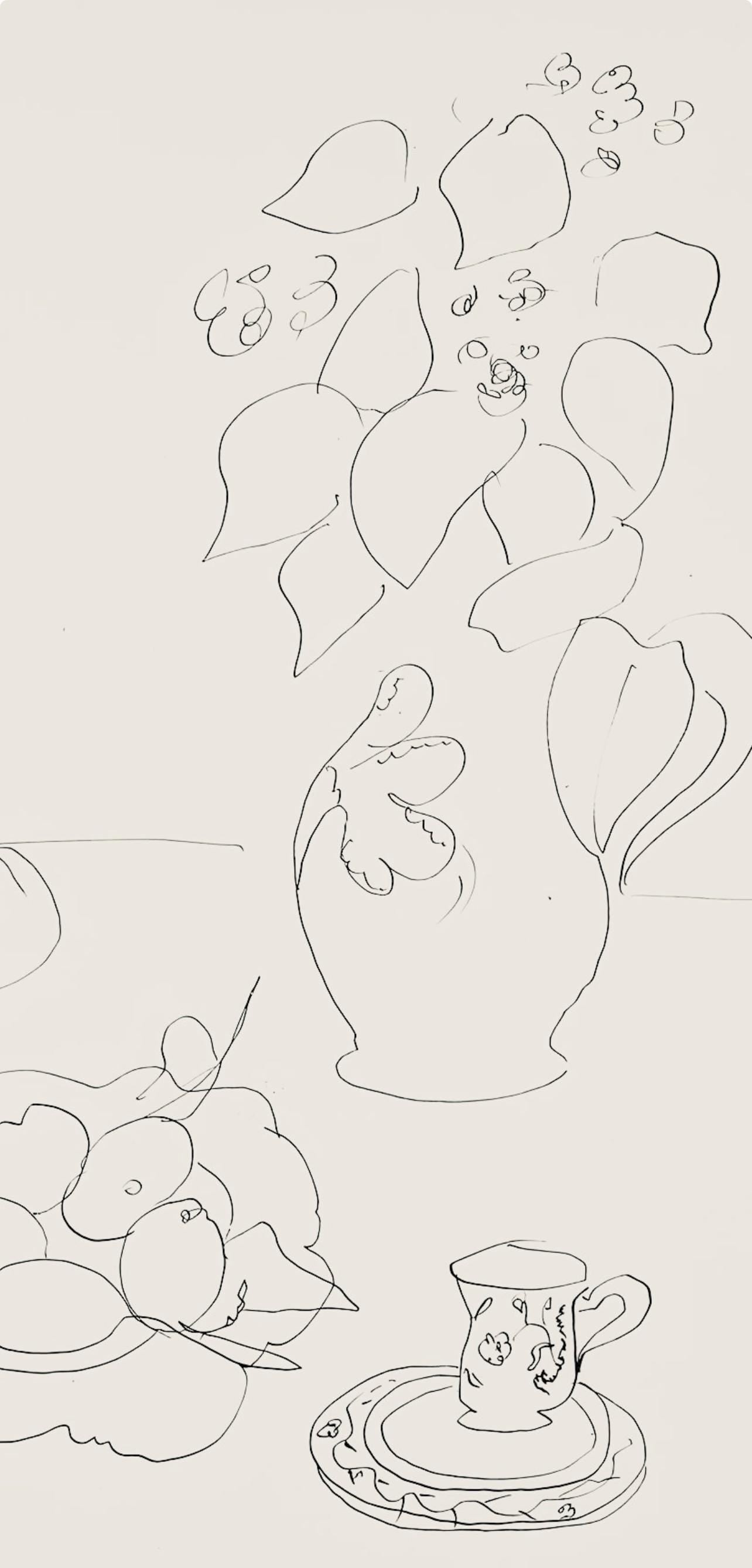 Henri Matisse, Série A, var. 4 (Duthuit 9), Henri Matisse, Dessins, Thèmes et variations, Limited Edition Lithograph