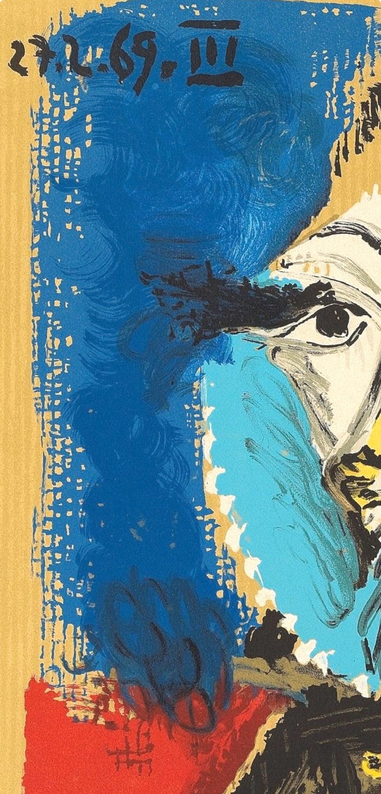 Pablo Picasso, Composition (Orozco 207-261), Vingt-Neuf Portraits Imaginaires, Limited Edition Lithograph