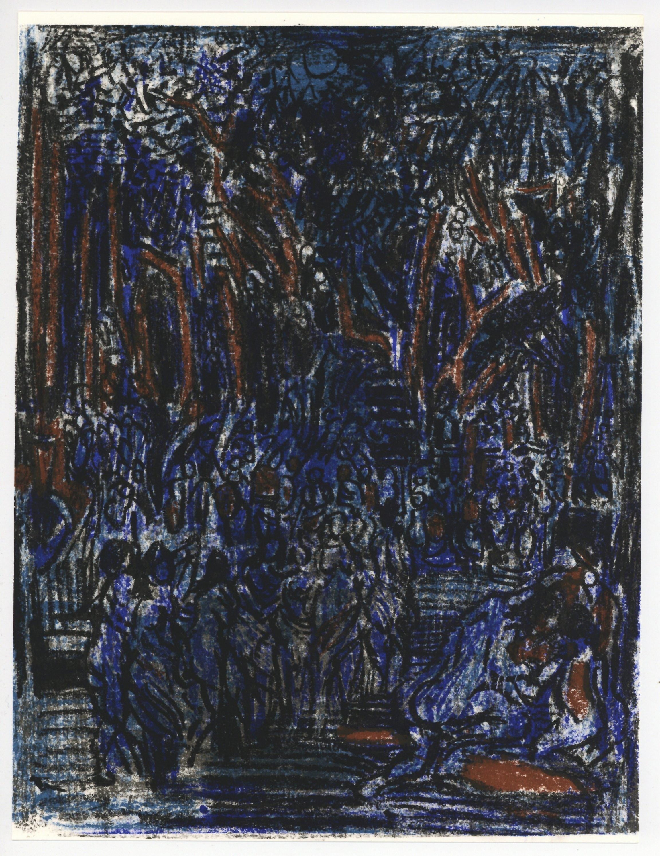 André Cottavoz, Composition, L'Odyssée, Limited Edition Lithograph